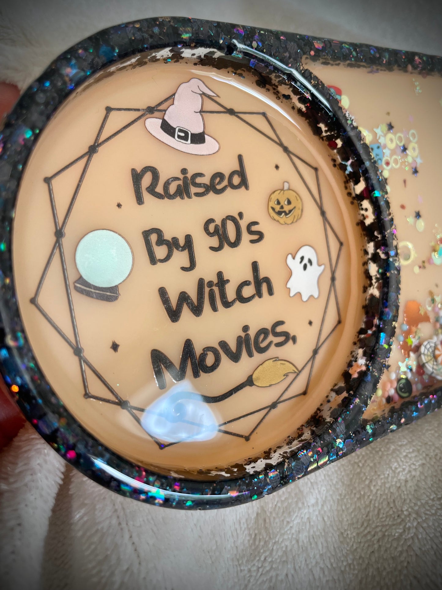 *90’s Witch XL Snow Globe Coaster, Option 2/2