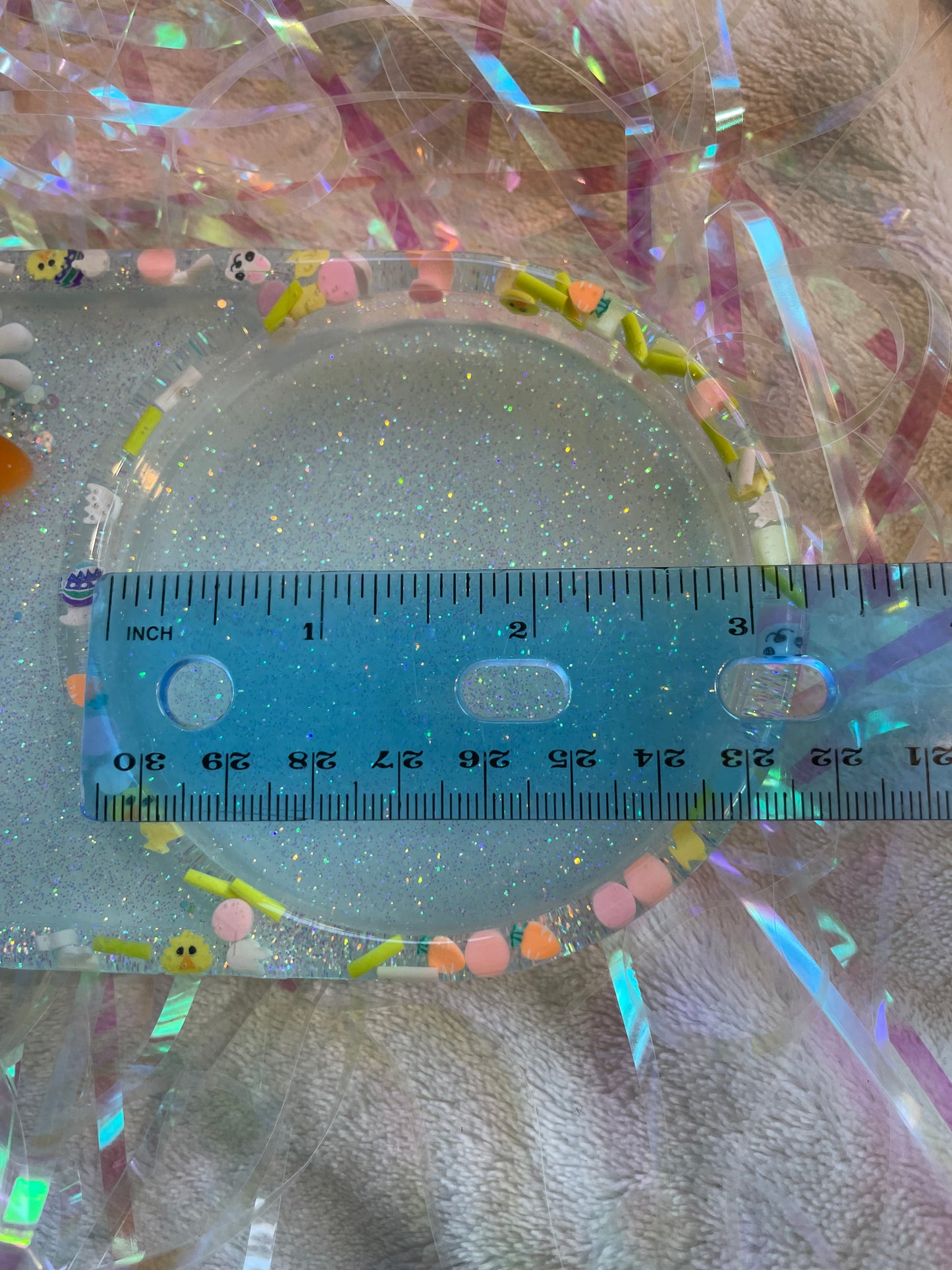 XL Easter Snow Globe Coaster