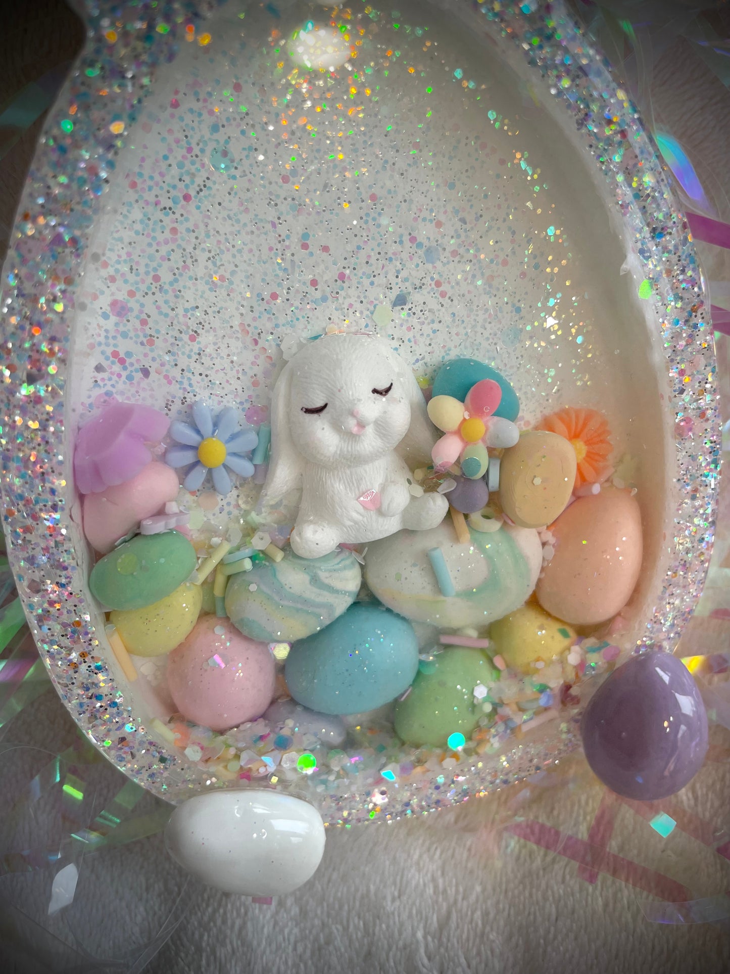 White Rabbit Snow Globe