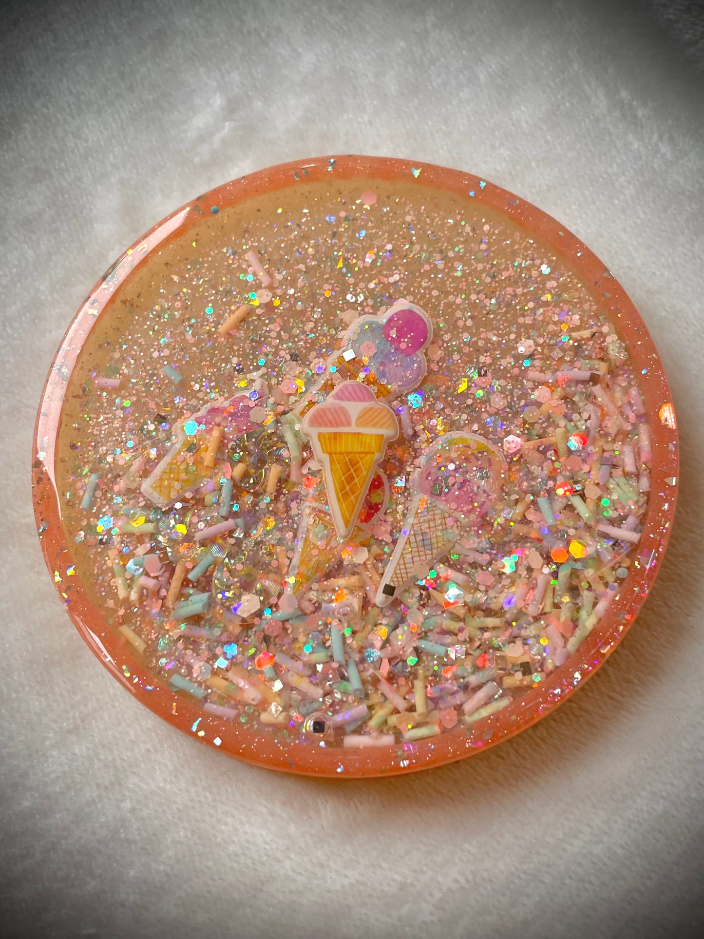 Ice Cream Snow Globe Coaster- B Grade
