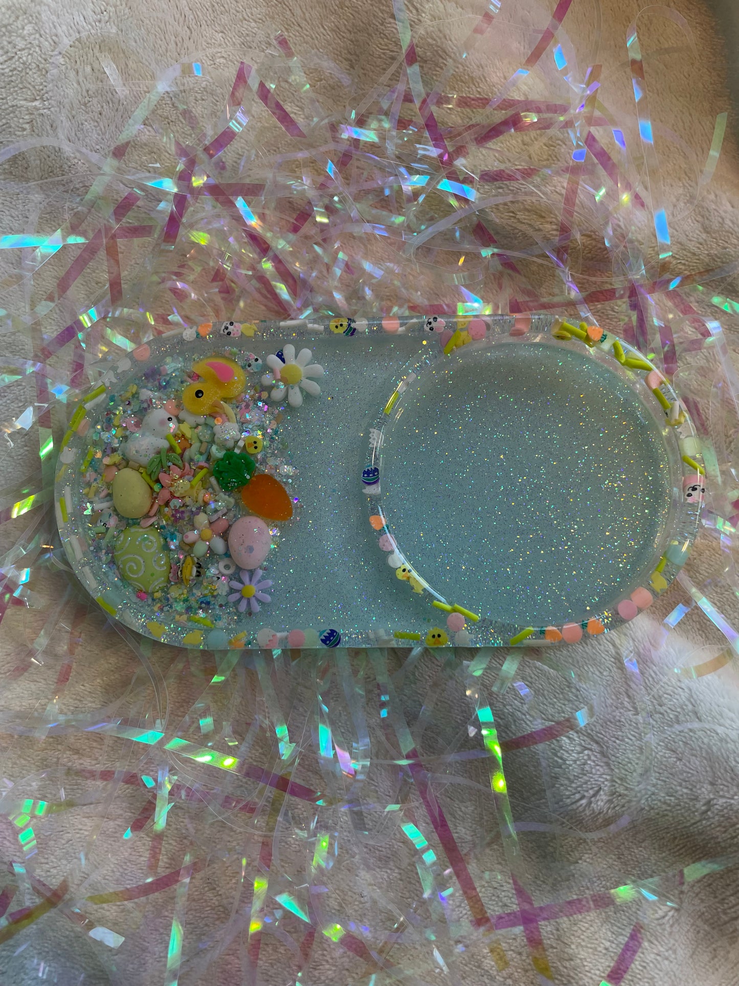 XL Easter Snow Globe Coaster