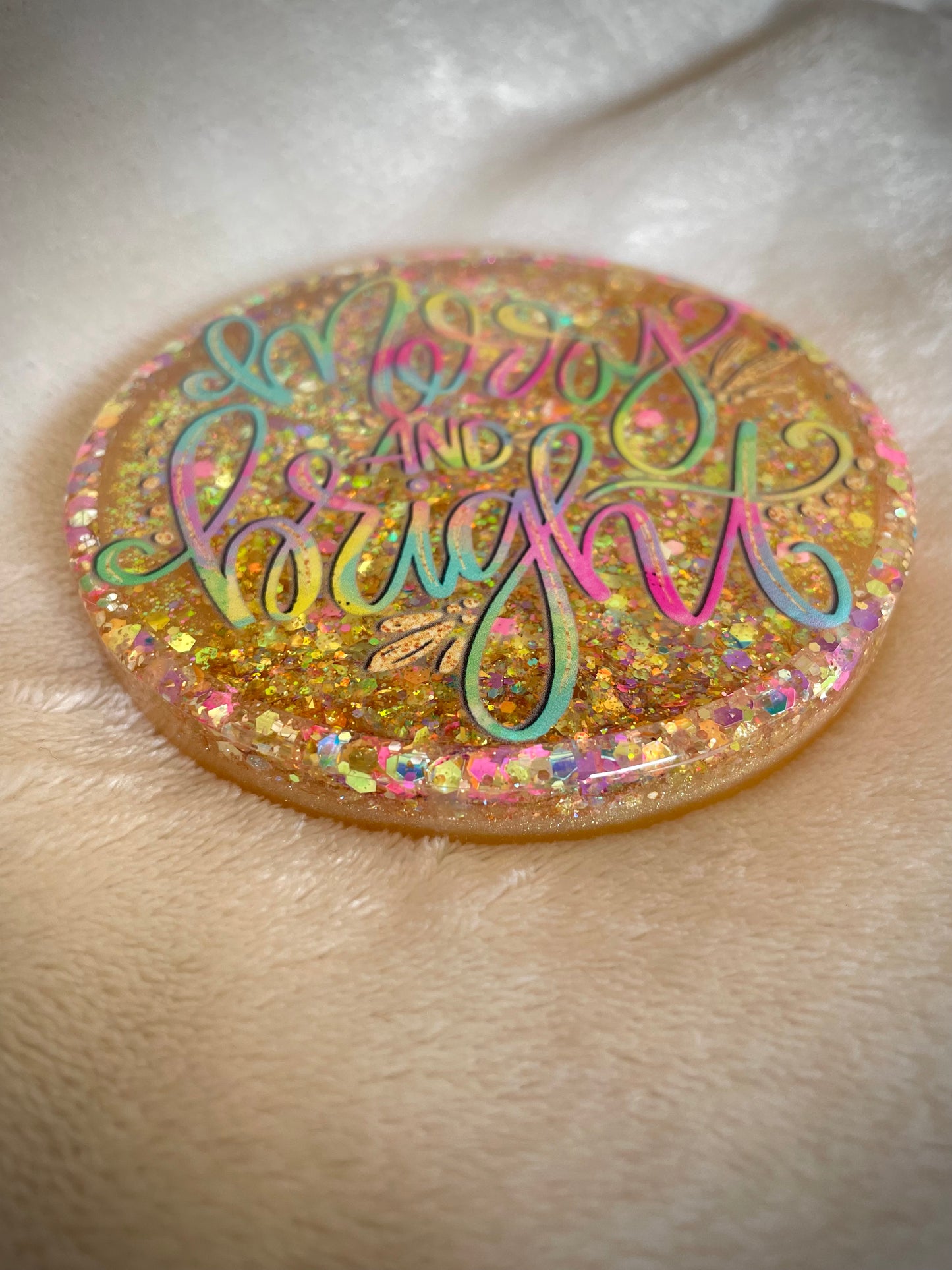 *Merry and Bright Snow Globe Coaster, Option 2/2