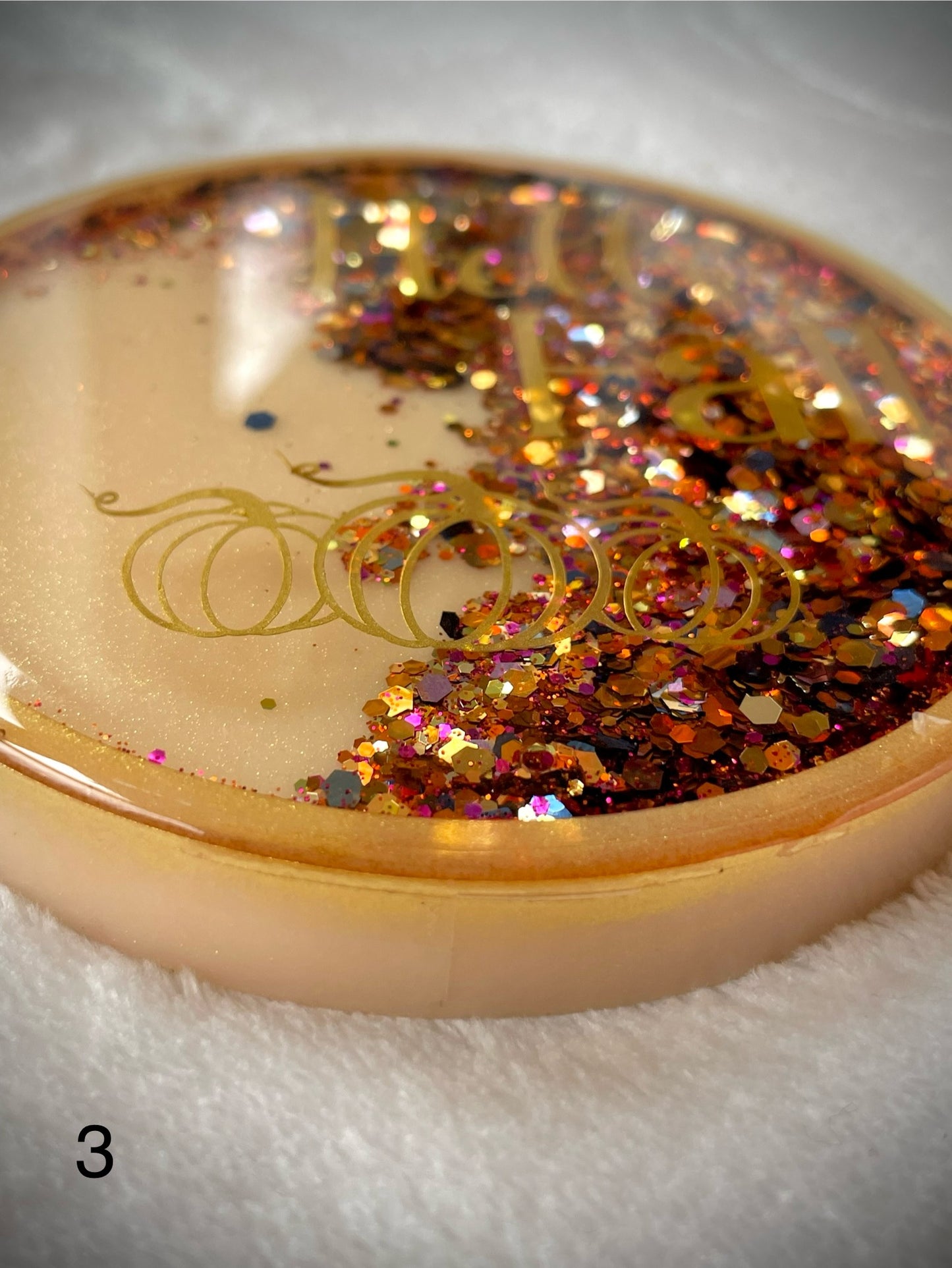 Hello Fall Snow Globe Coaster