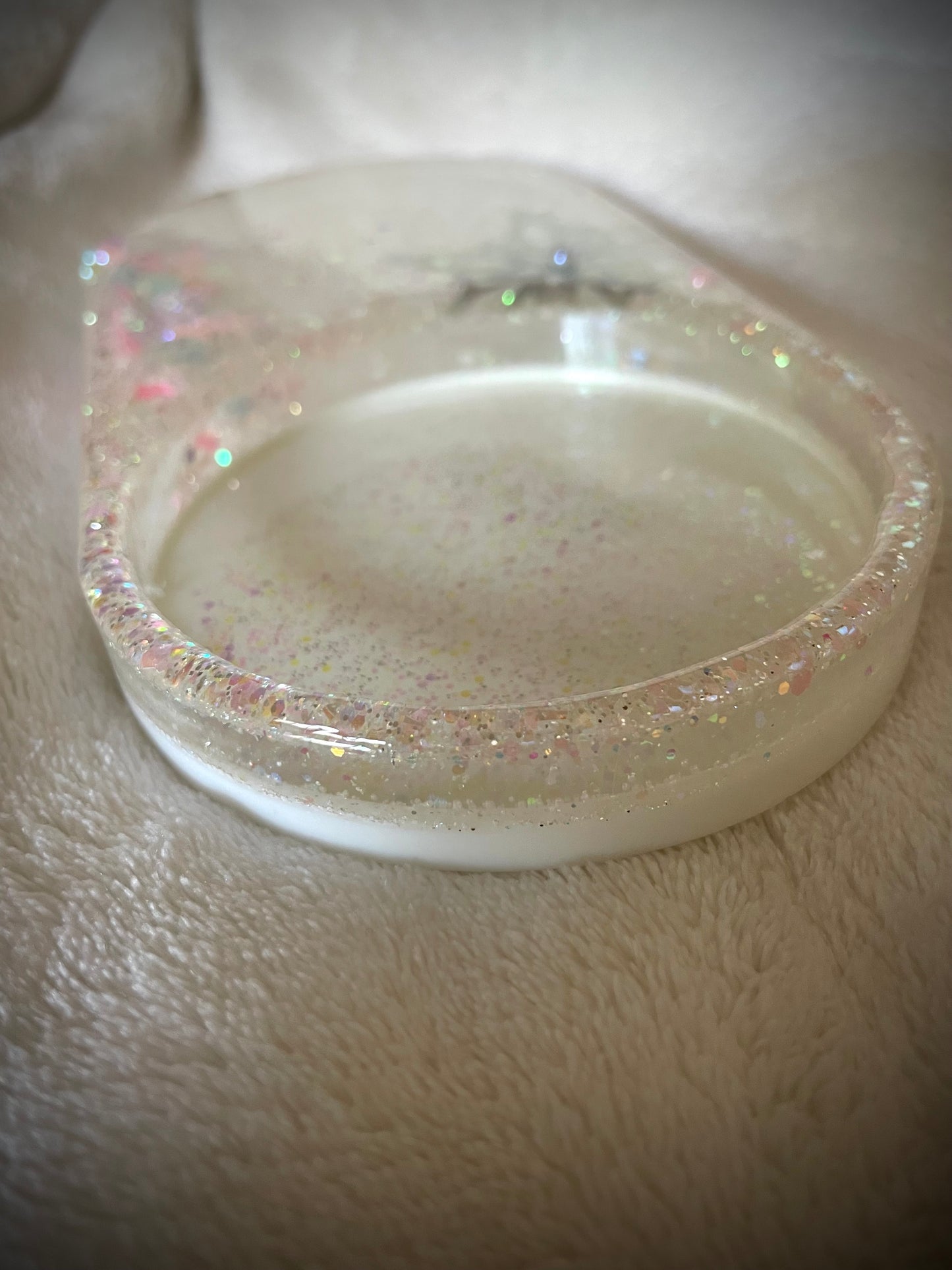 *Holo Snowflake XL Snow Globe Coaster