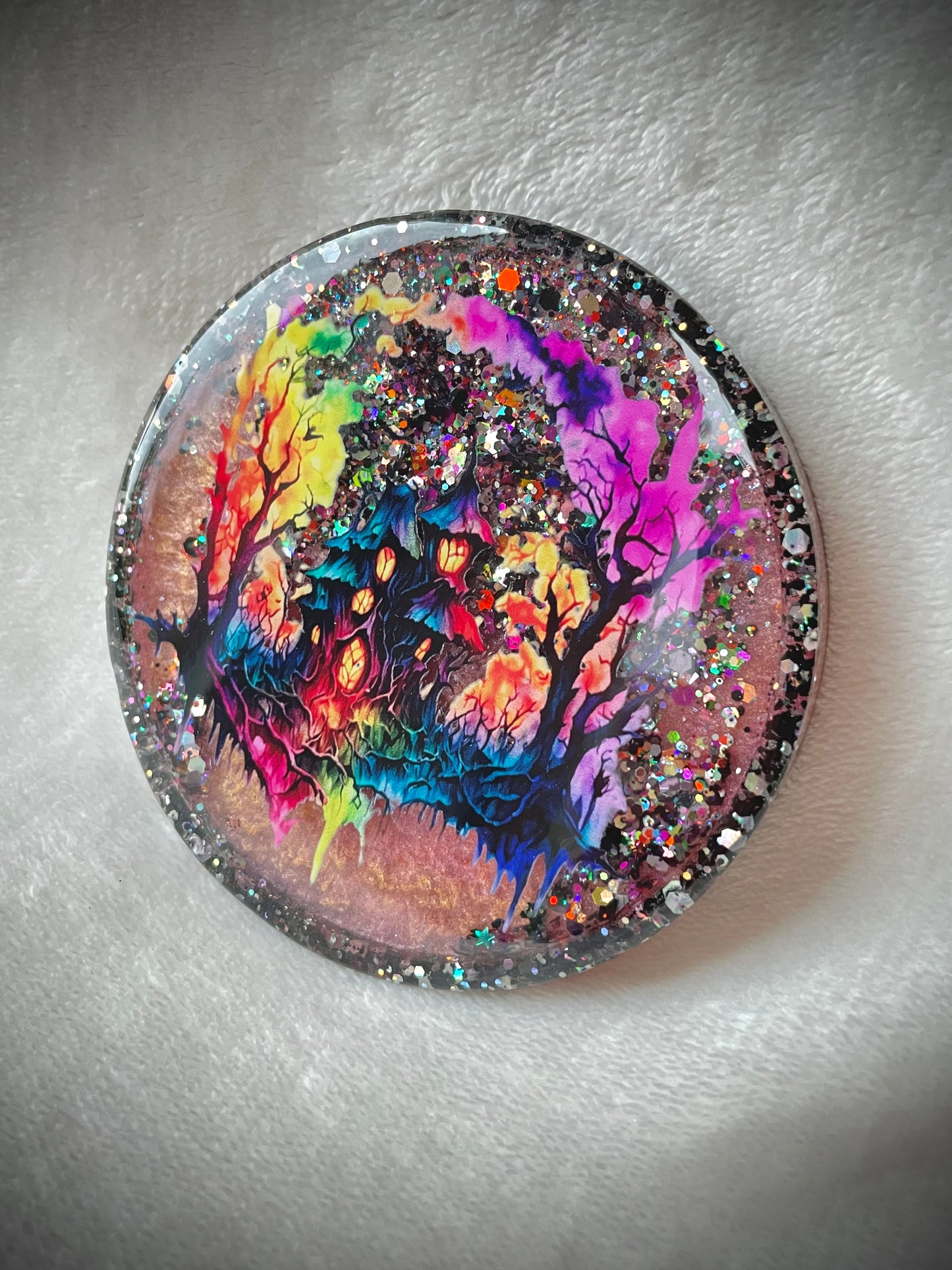 Spooky House Snow Globe Coaster