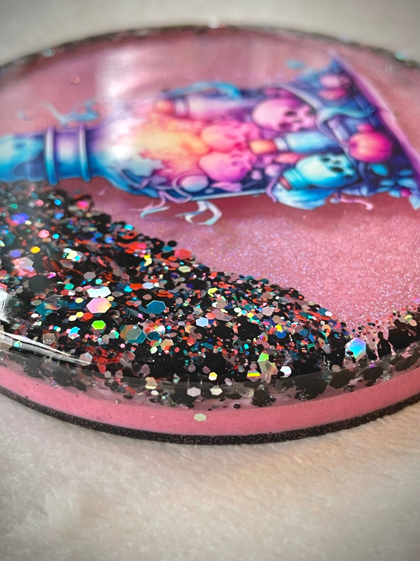 Skulls Snow Globe Coaster