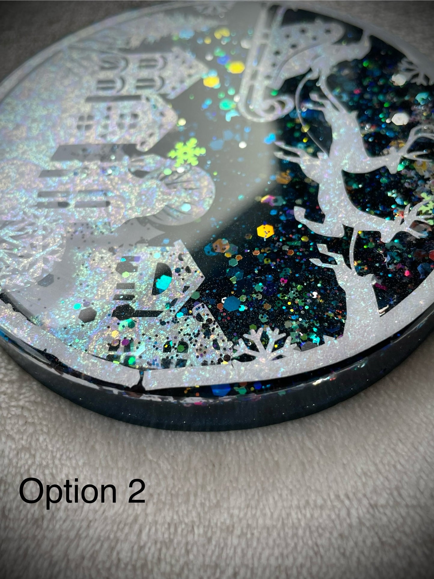Santa Claus is Coming to Town Snow Globe Coaster Style 2