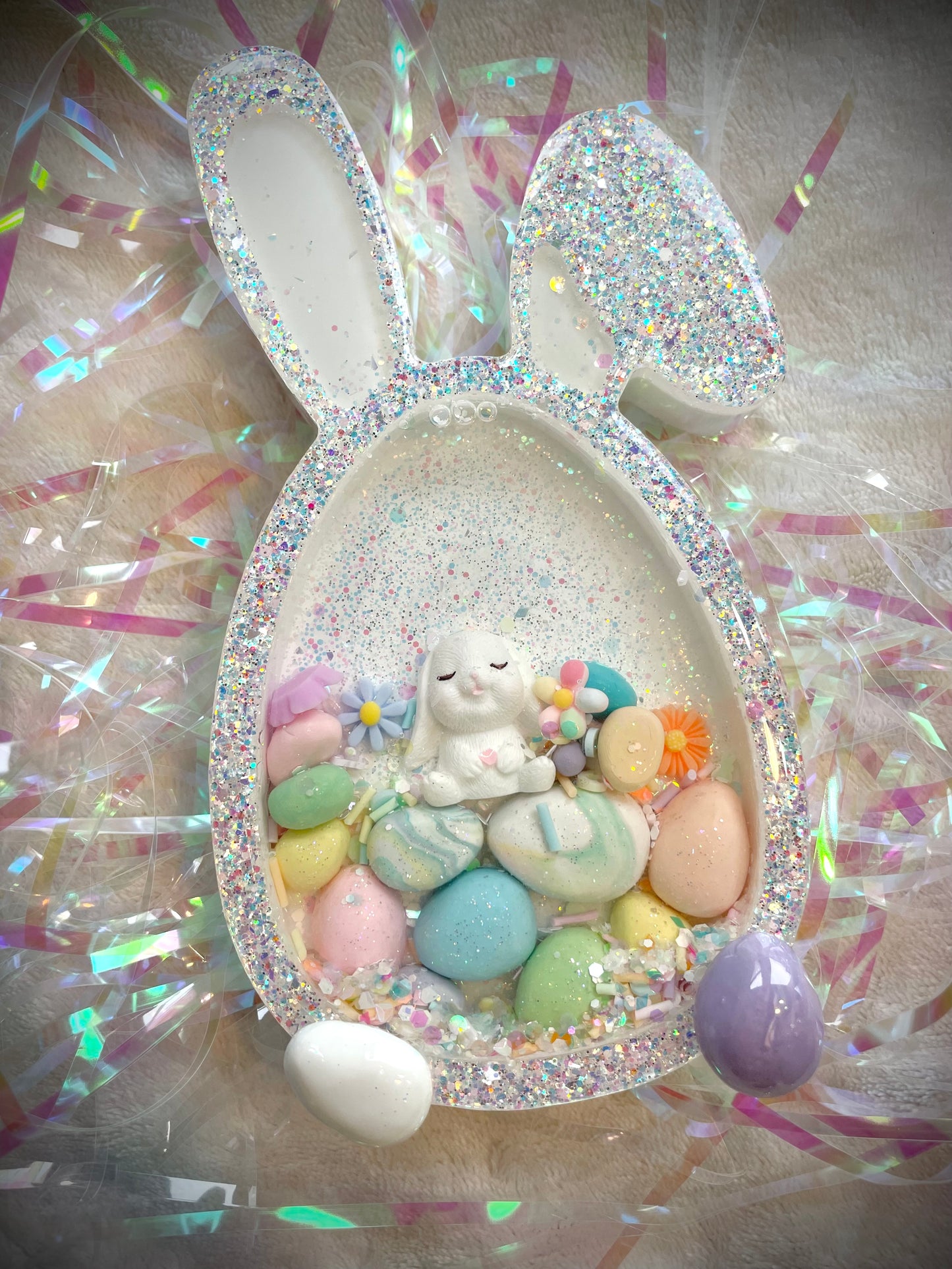White Rabbit Snow Globe