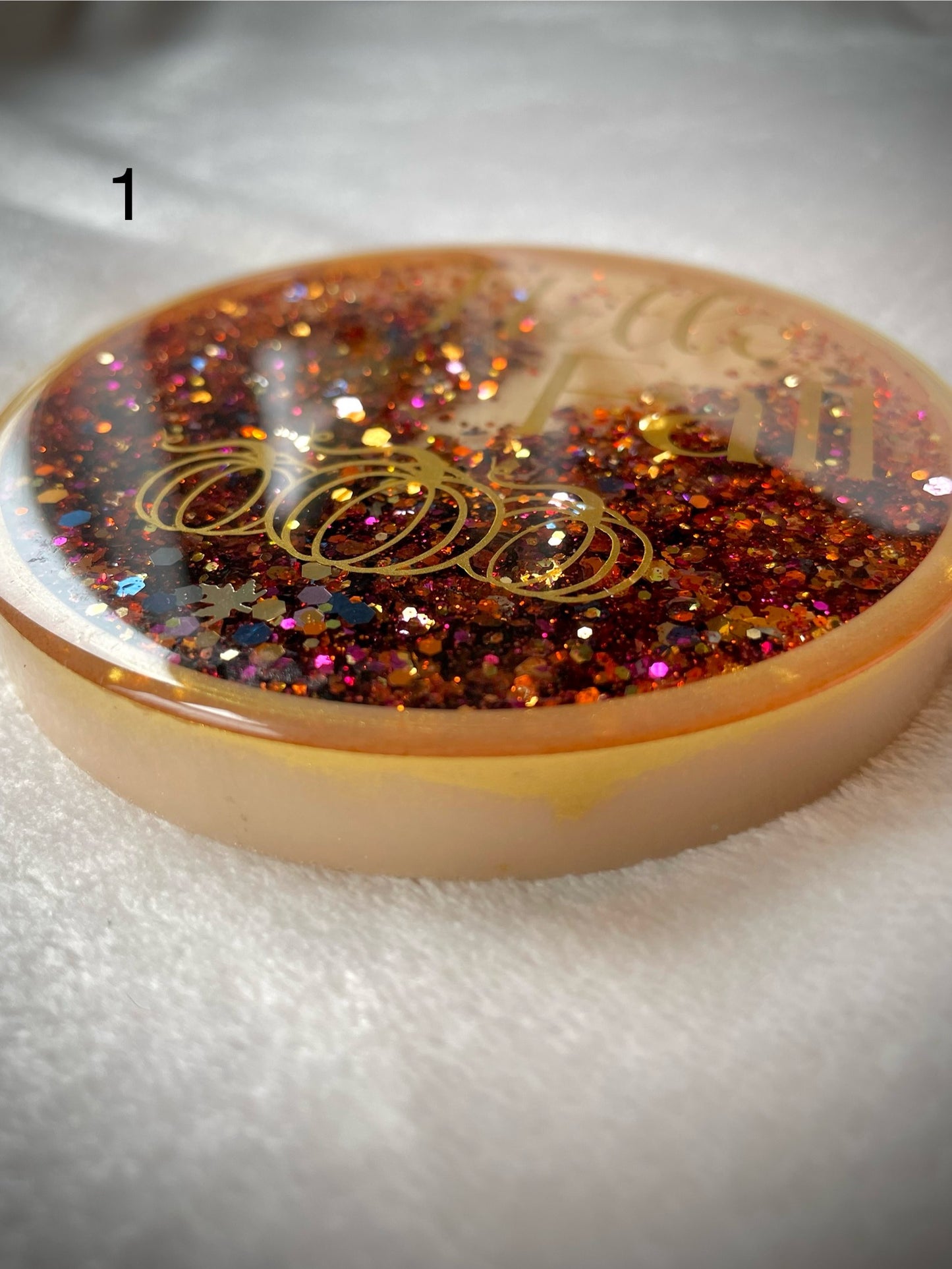 Hello Fall Snow Globe Coaster