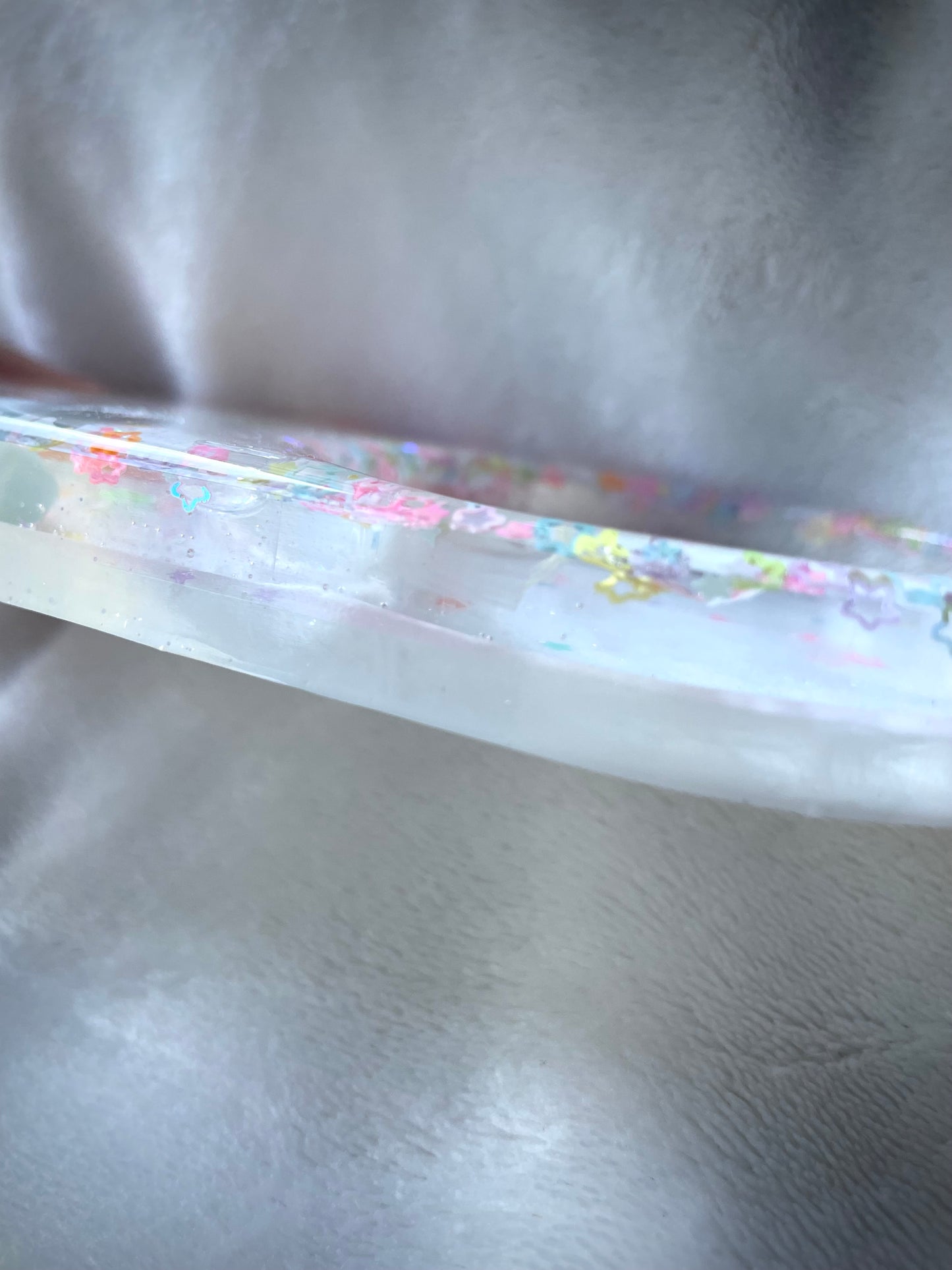 *Pastel Stars XL Snow Globe Coaster