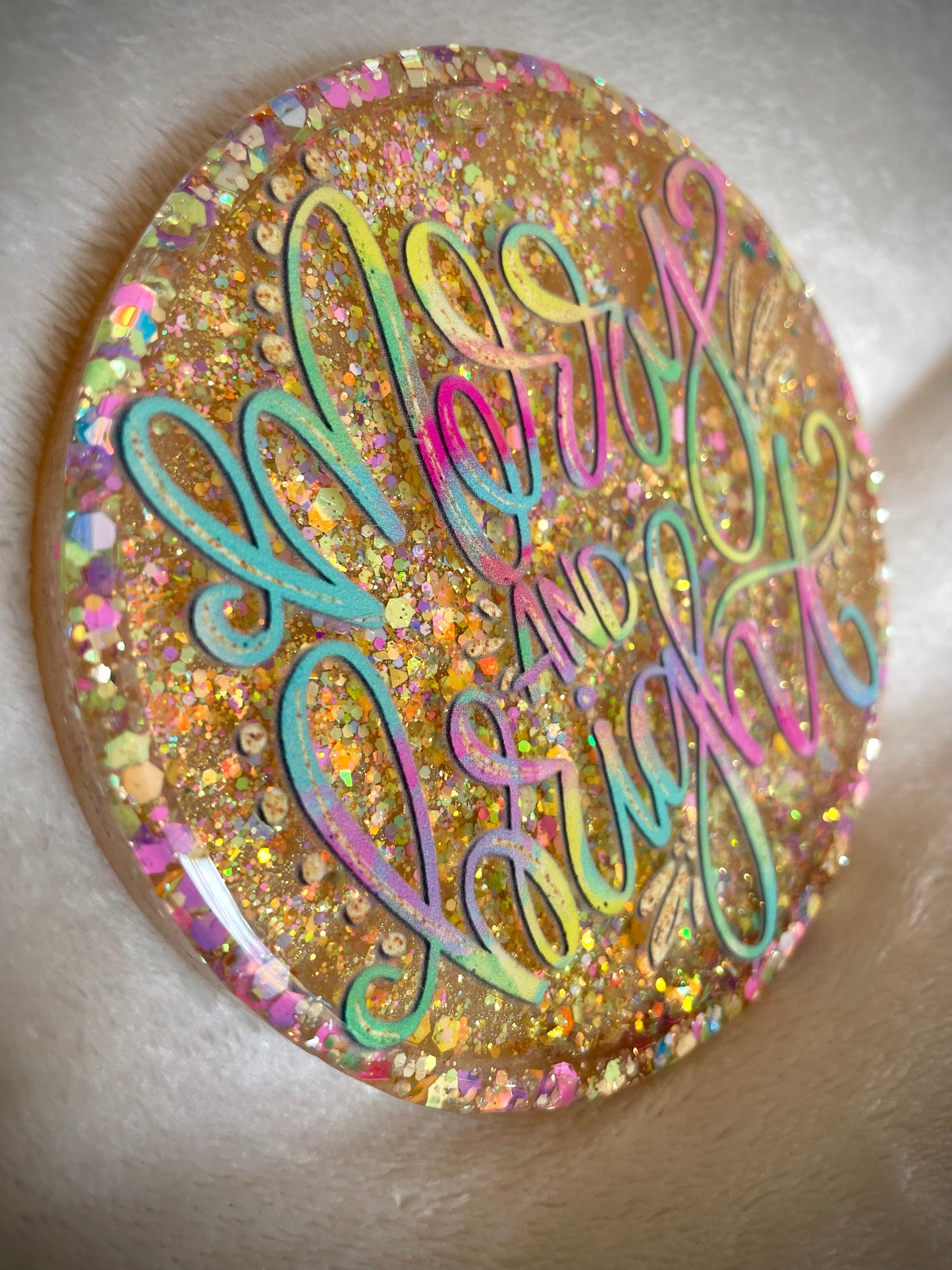 *Merry and Bright Snow Globe Coaster, Option 2/2