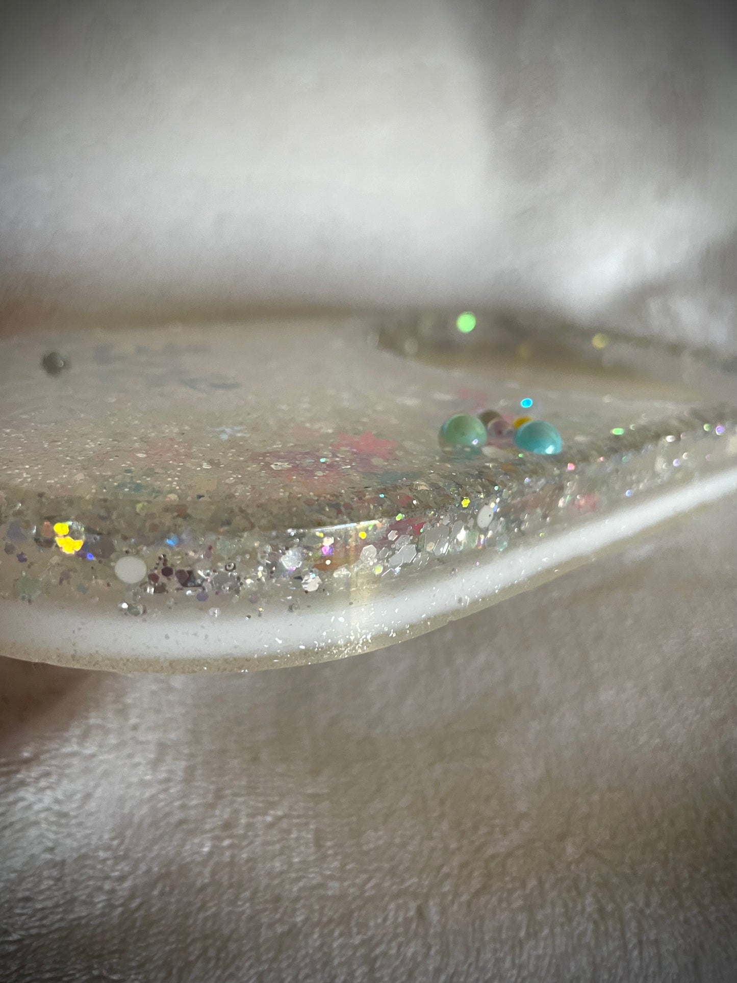 *Holo Snowflake XL Snow Globe Coaster