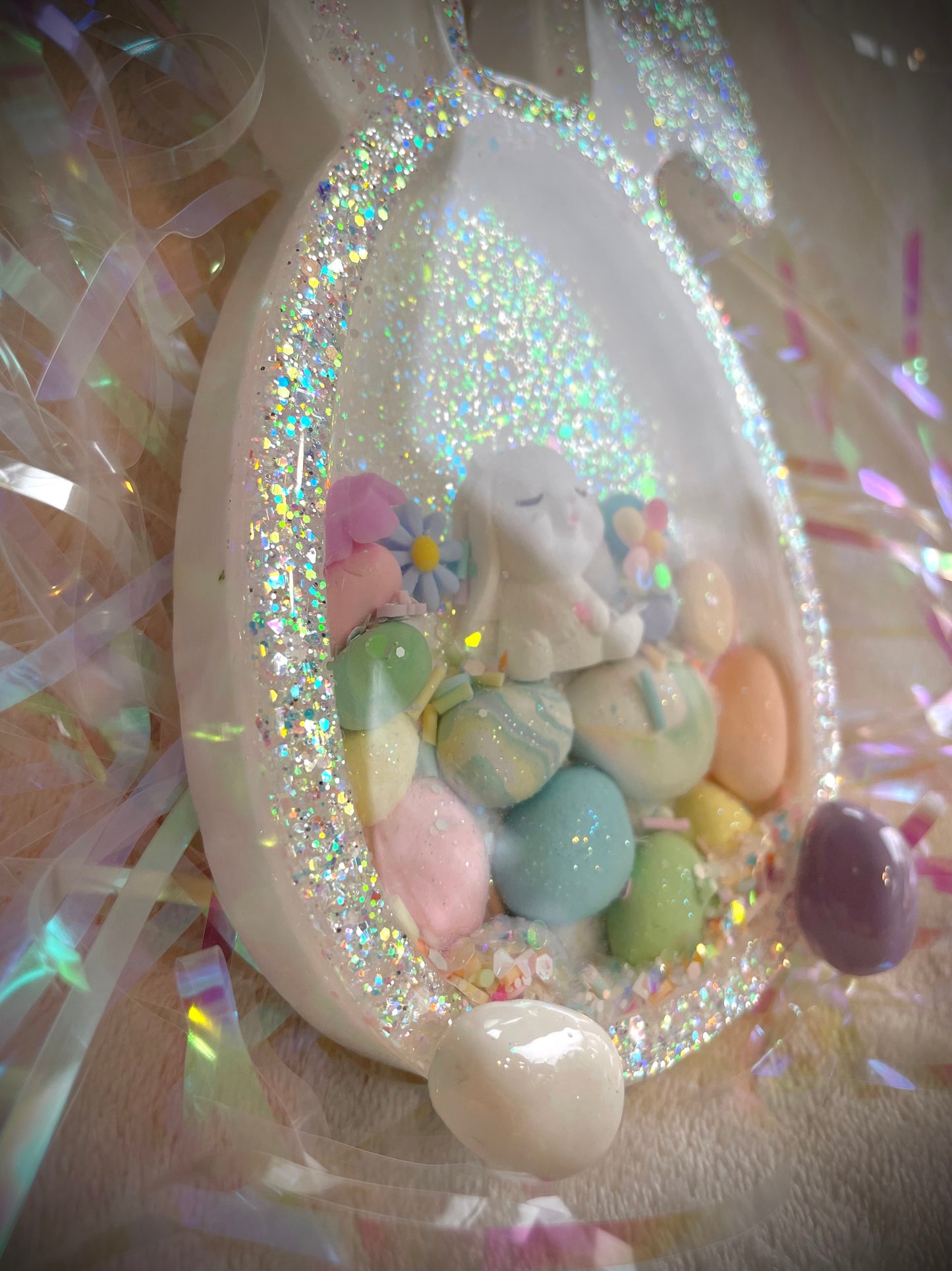 White Rabbit Snow Globe