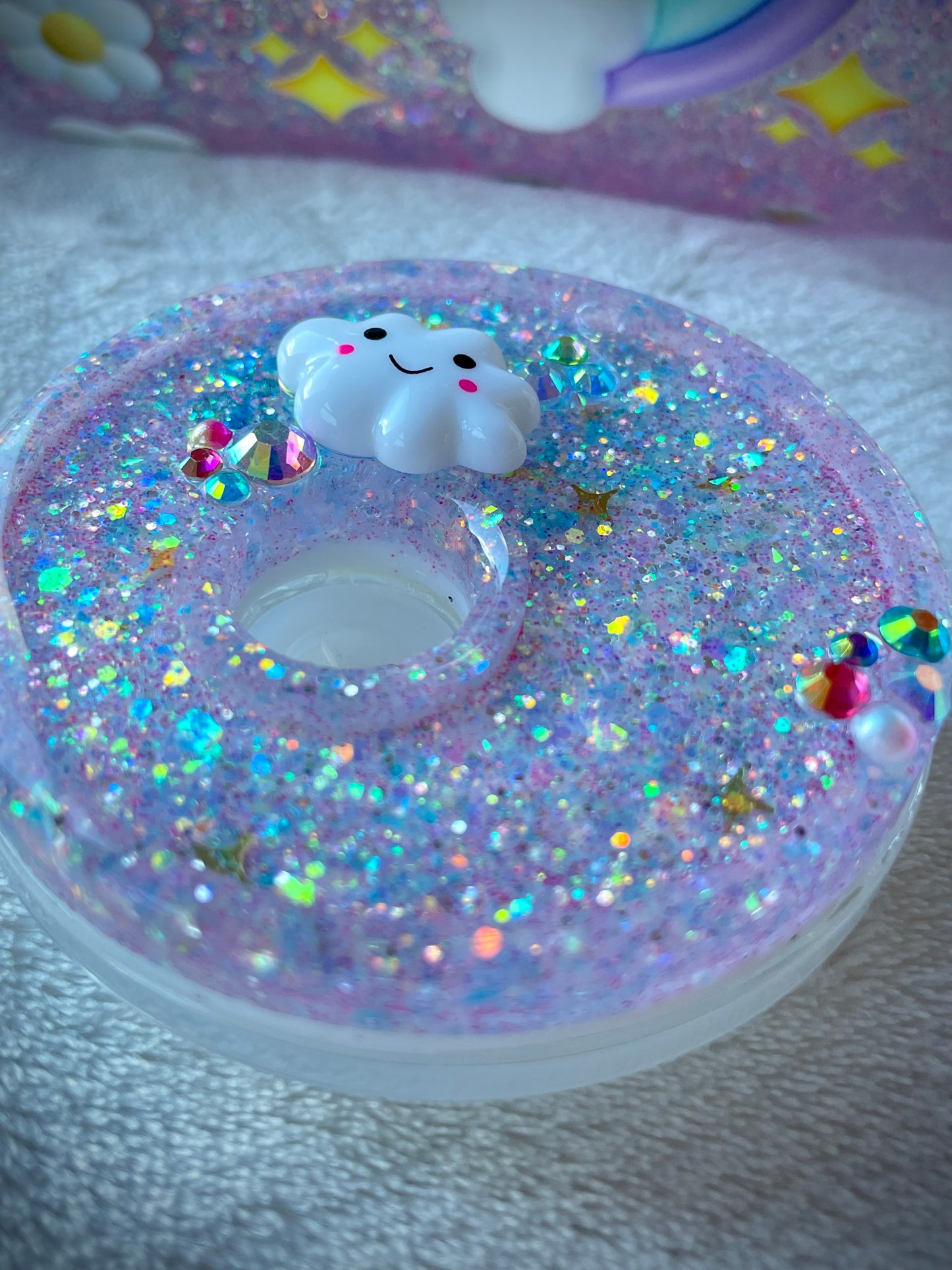 Rainbow Glass Snow Globe Tumbler