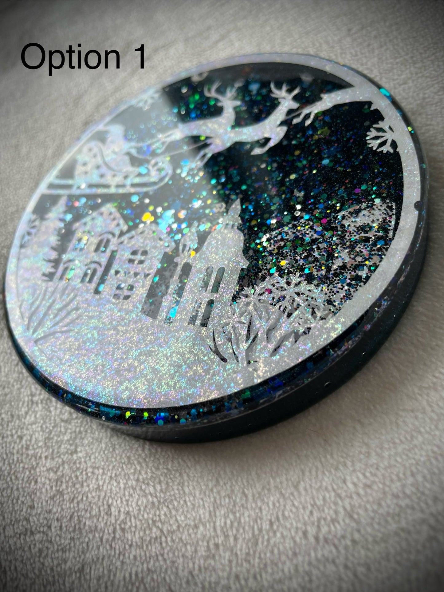 Santa Claus is Coming to Town Snow Globe Coaster Style 2