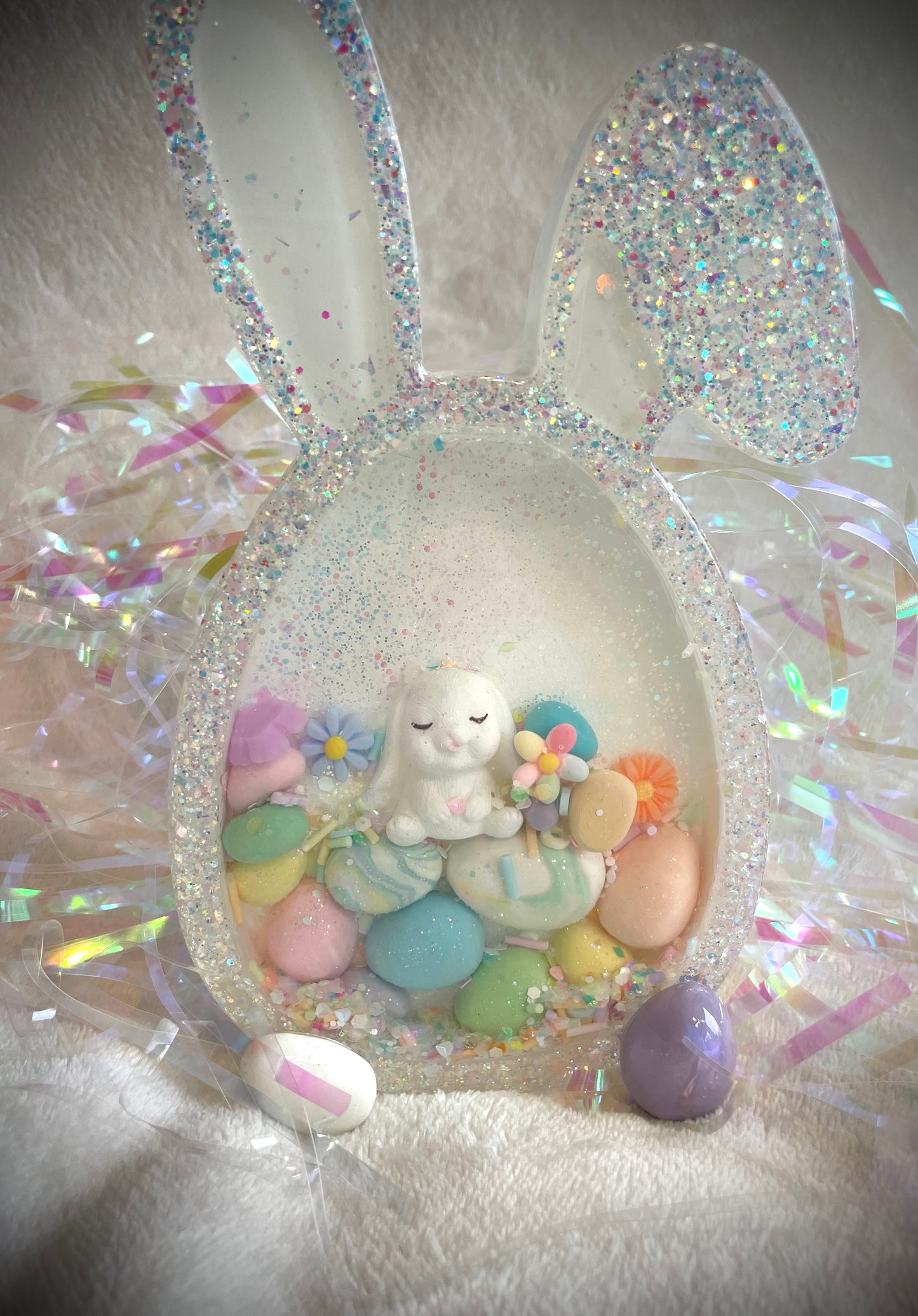 White Rabbit Snow Globe