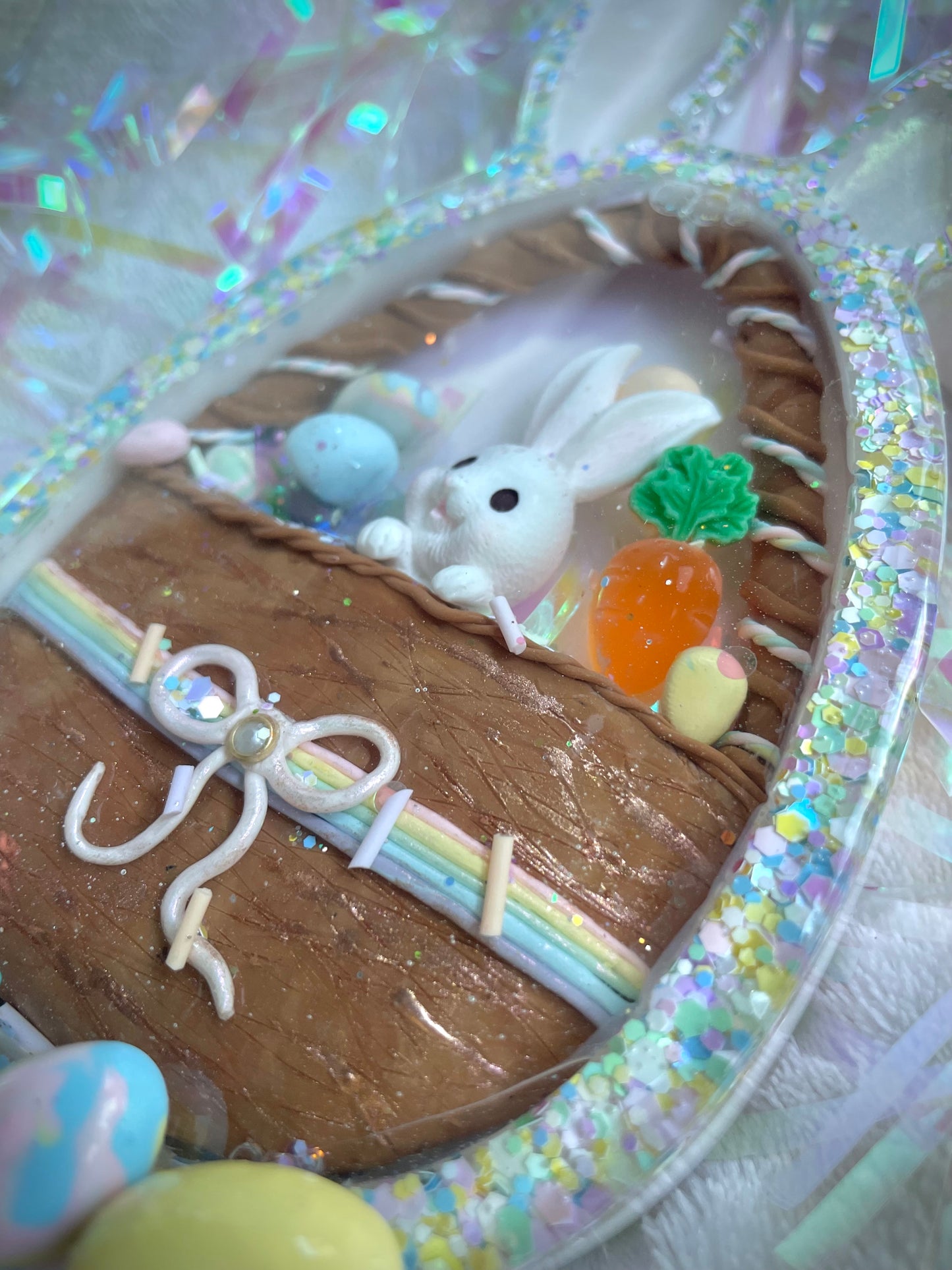 Easter Basket Snow Globe