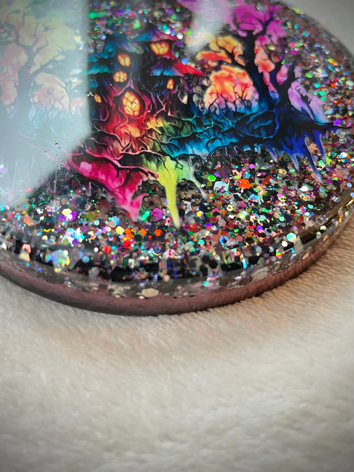 Spooky House Snow Globe Coaster