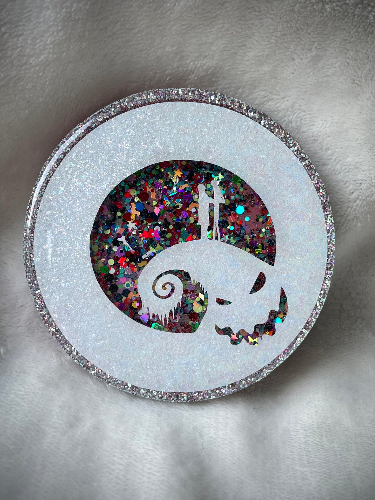 π€ Jack & Sally Snow Globe Coaster