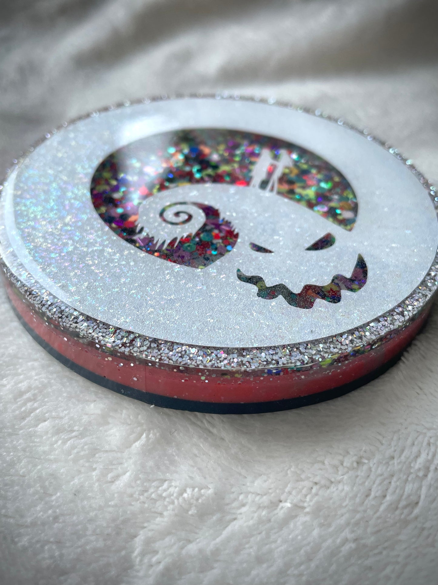 π€ Jack & Sally Snow Globe Coaster