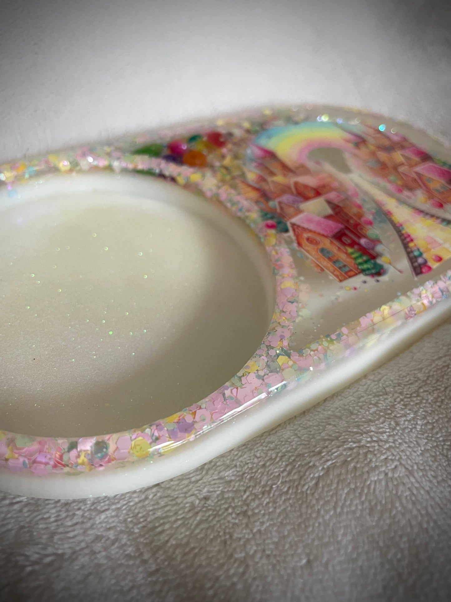 *Gingerbread Village XL Snow Globe Coaster, Option 2/2