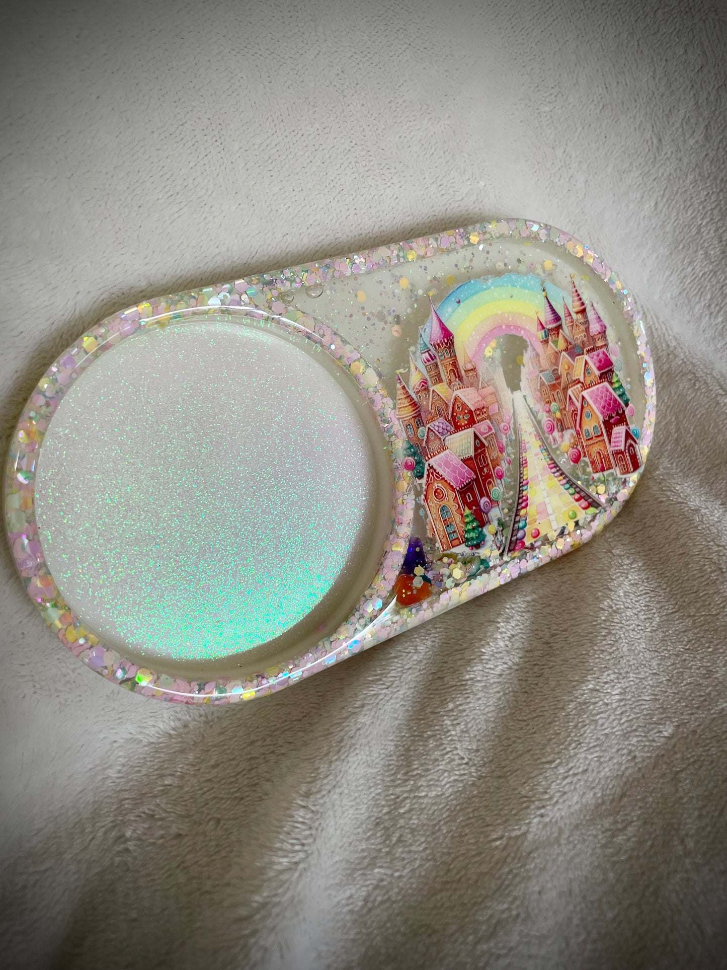 *Gingerbread Village XL Snow Globe Coaster, Option 2/2