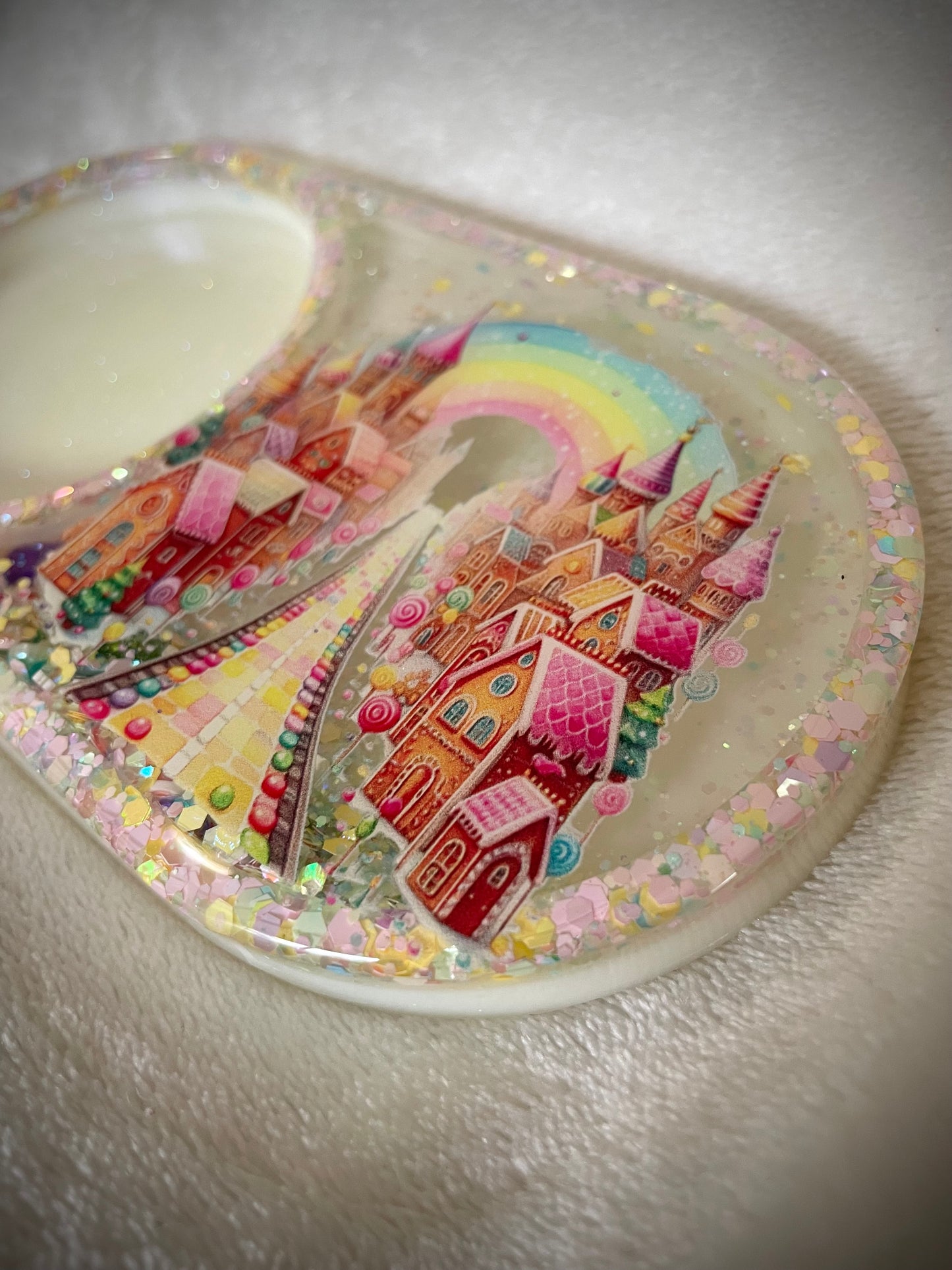 *Gingerbread Village XL Snow Globe Coaster, Option 2/2