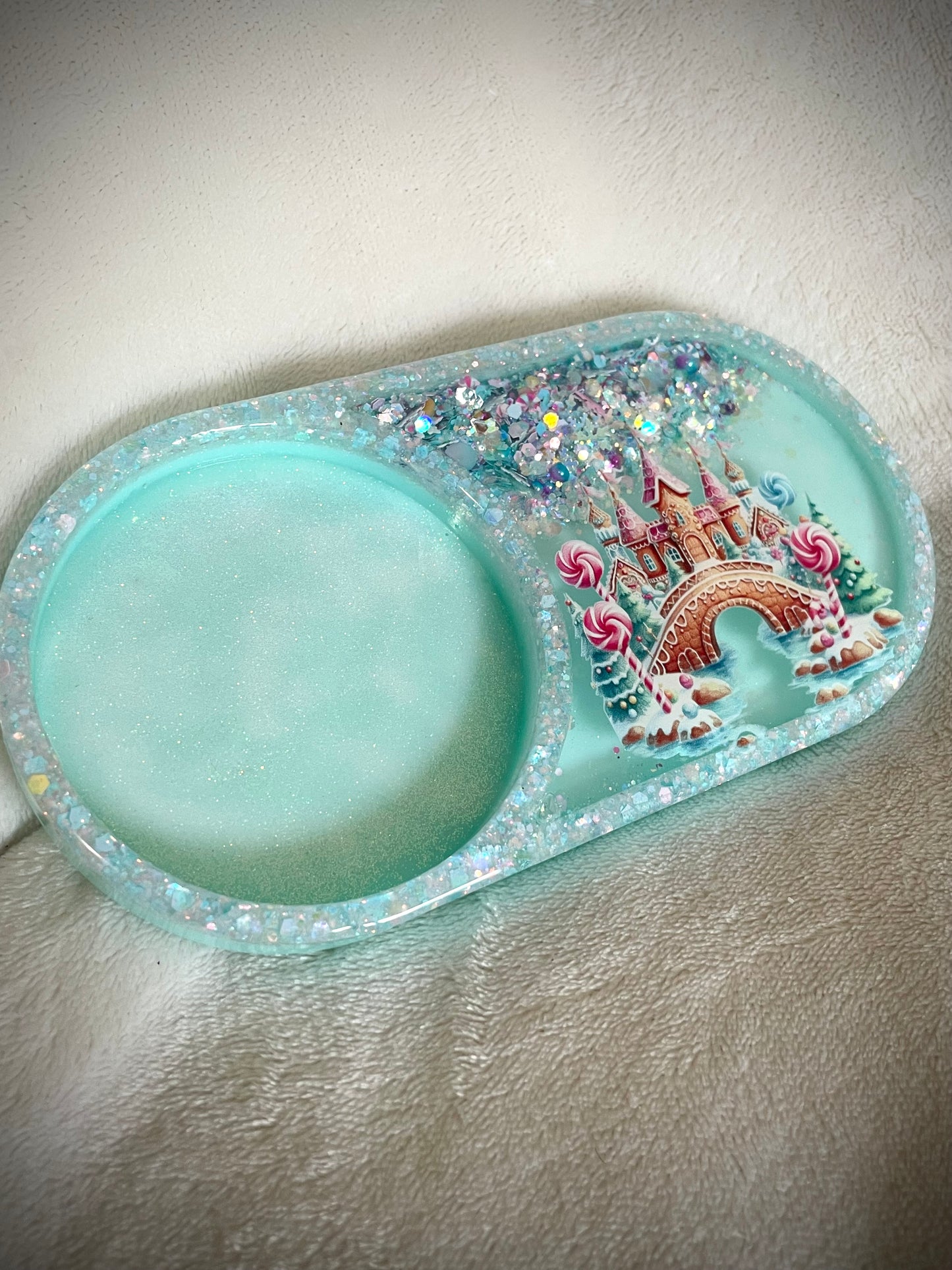 *Gingerbread Castle XL Snow Globe Coaster