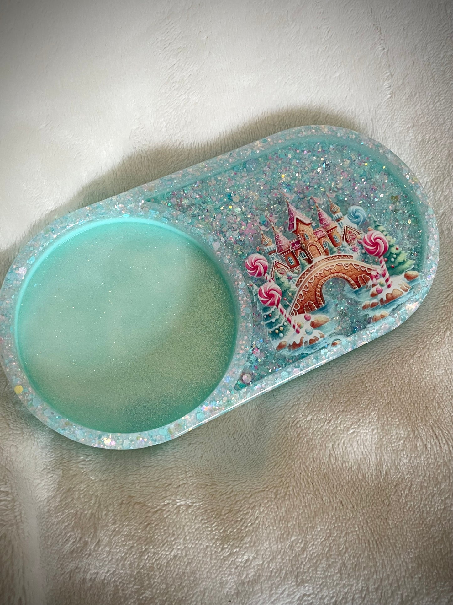 *Gingerbread Castle XL Snow Globe Coaster