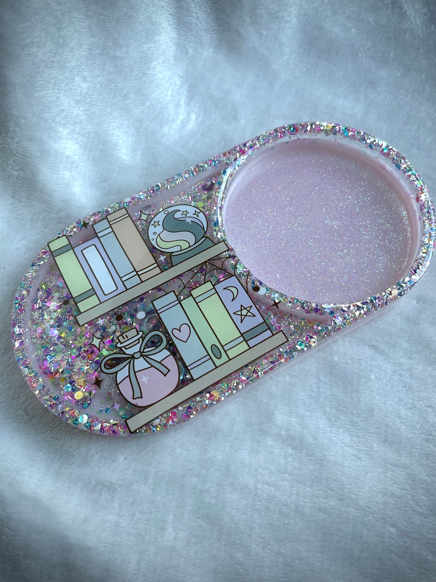 *Bookshelf XL Snow Globe Coaster