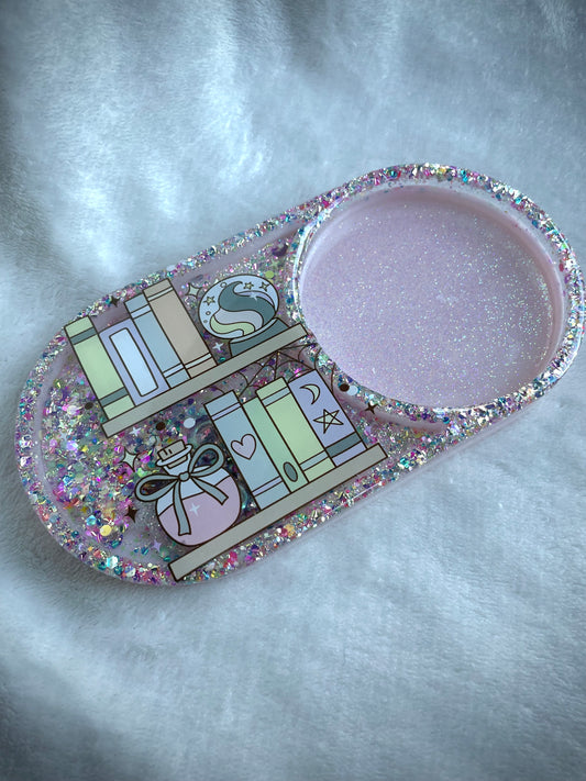 *Bookshelf XL Snow Globe Coaster