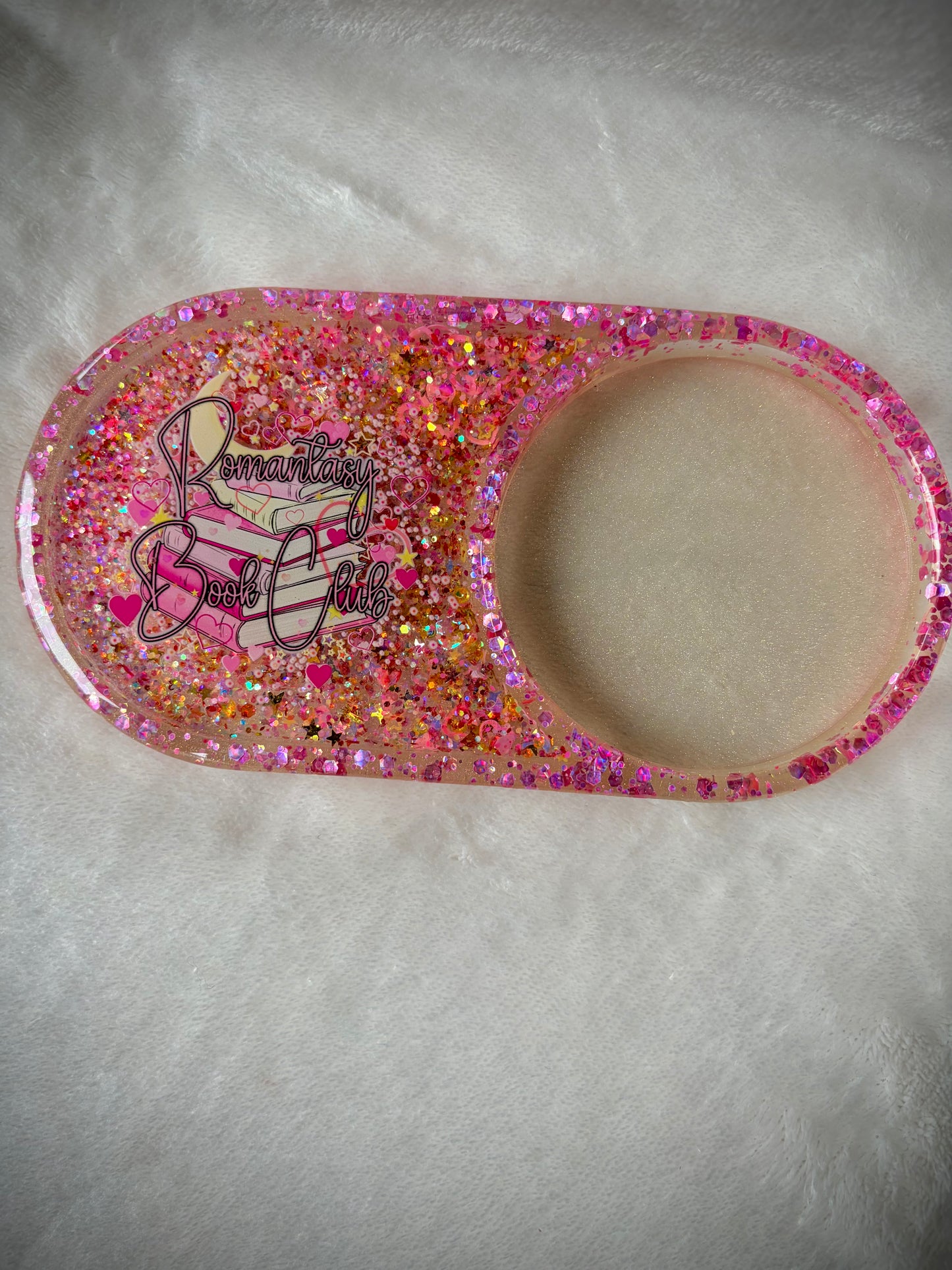 *Pink Romantasy Book Club XL Coasters