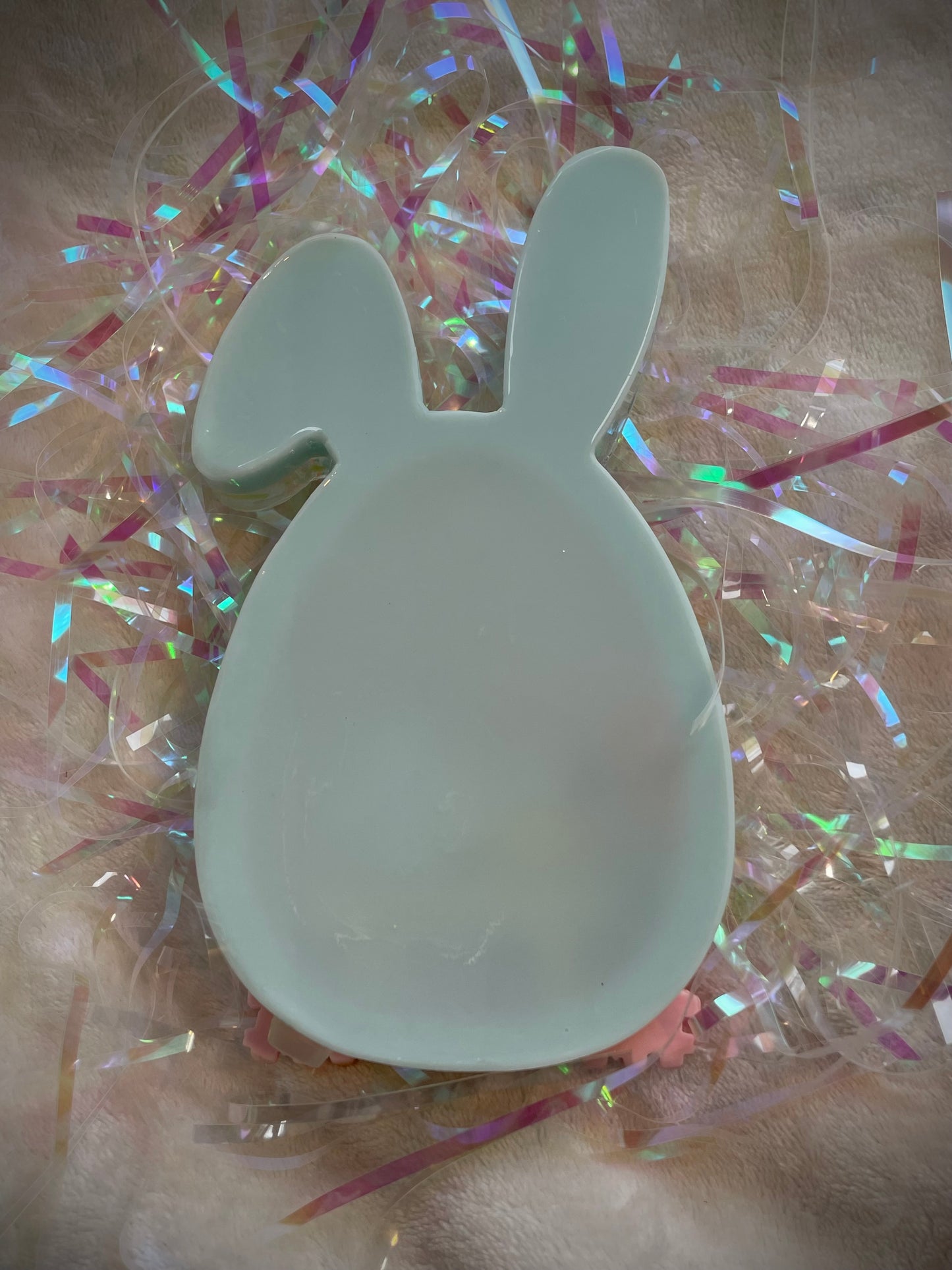 Blue Bunny Snow Globe