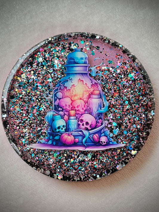 Skulls Snow Globe Coaster