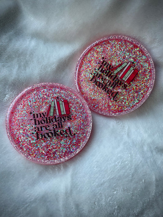 My Holidays are Booked Snow Globe Coasters