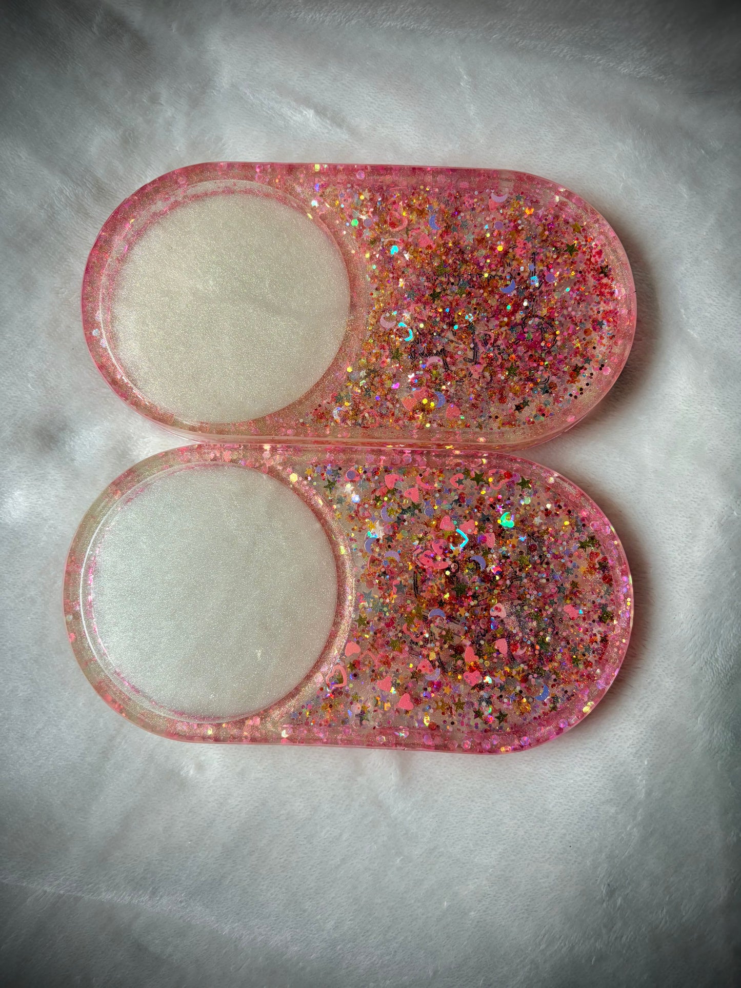 *Pink Romantasy Book Club XL Coasters