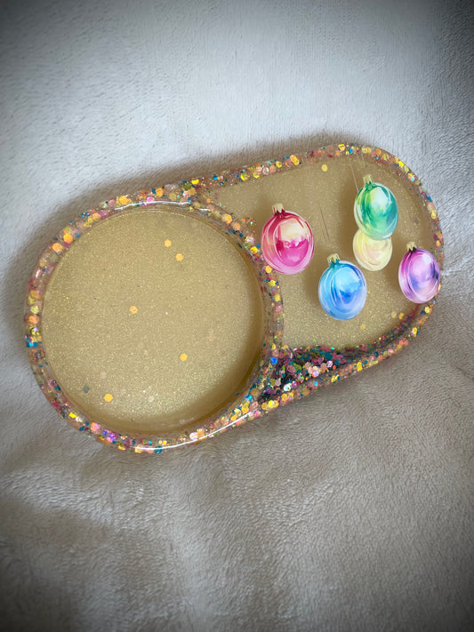 *Hanging Ornaments XL Snow Globe Coaster Option 2