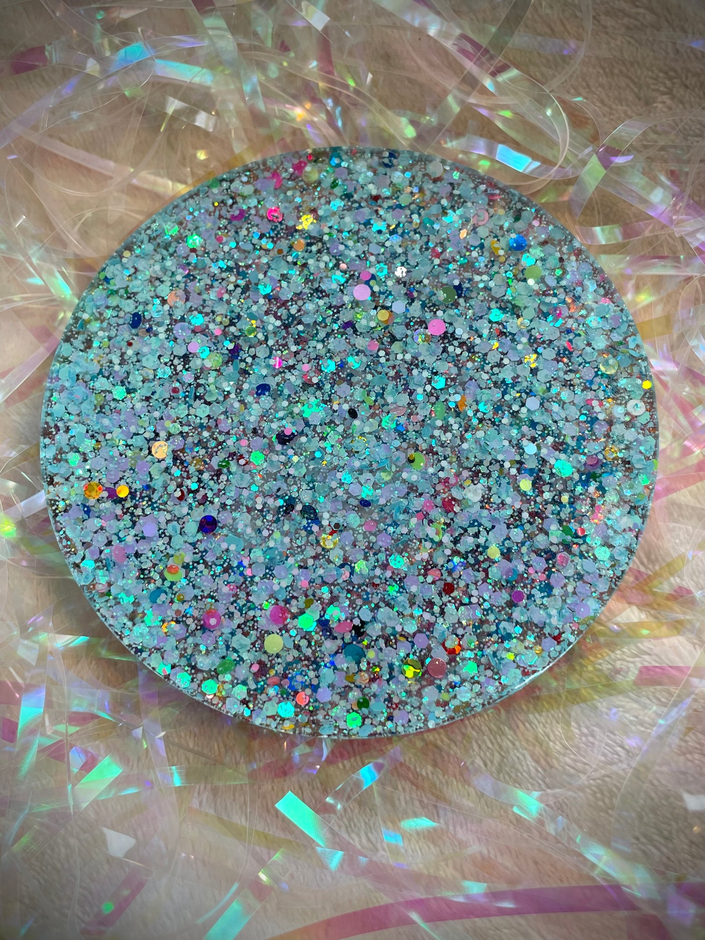 *Blue Bookish Snow Globe Coaster
