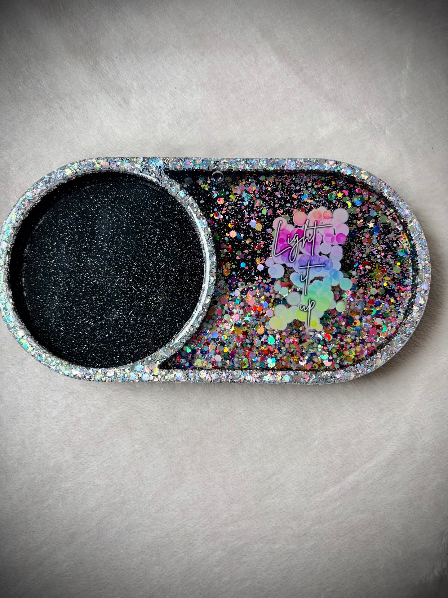 *Light it Up Neon XL Snow Globe Coaster