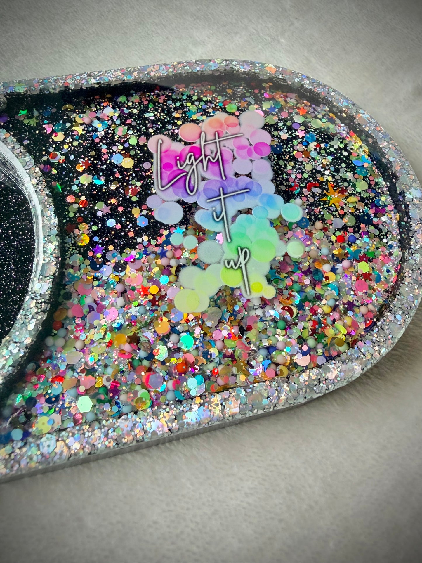 *Light it Up Neon XL Snow Globe Coaster