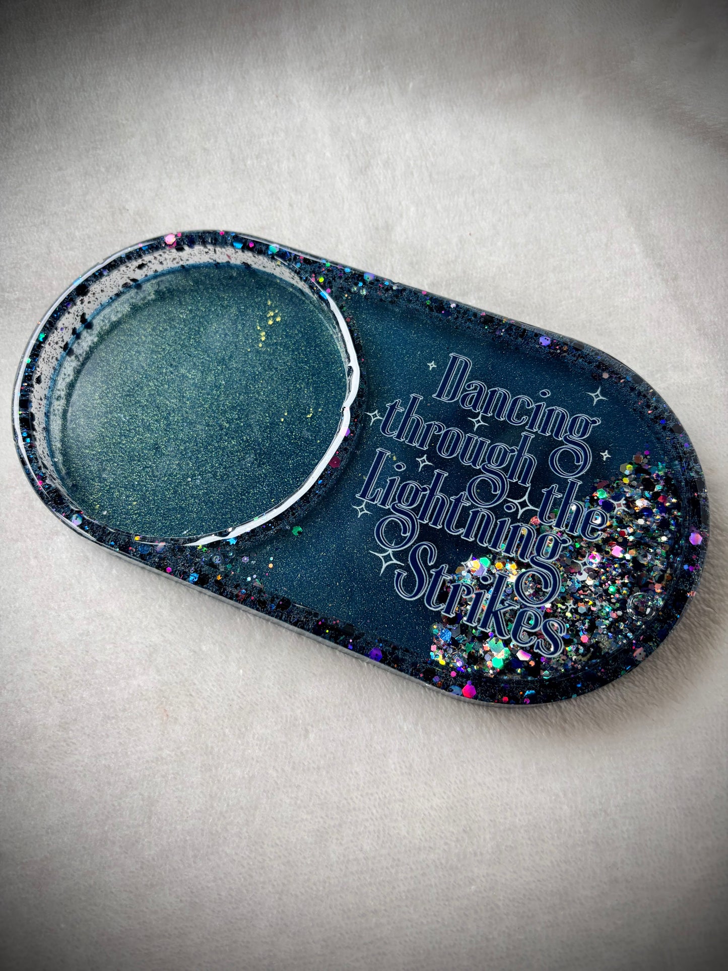 *Lightning Strikes XL Snow Globe Coaster