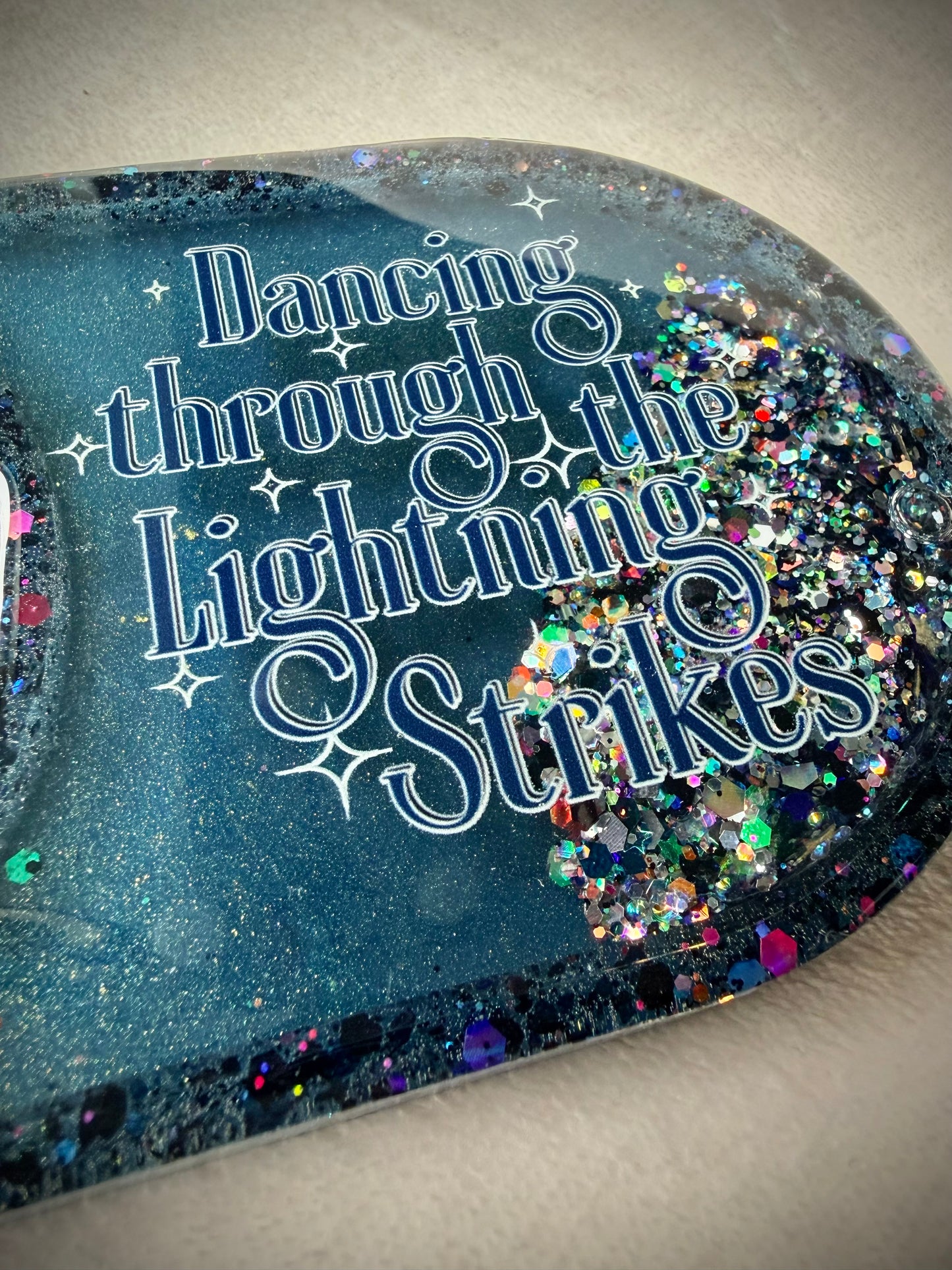 *Lightning Strikes XL Snow Globe Coaster