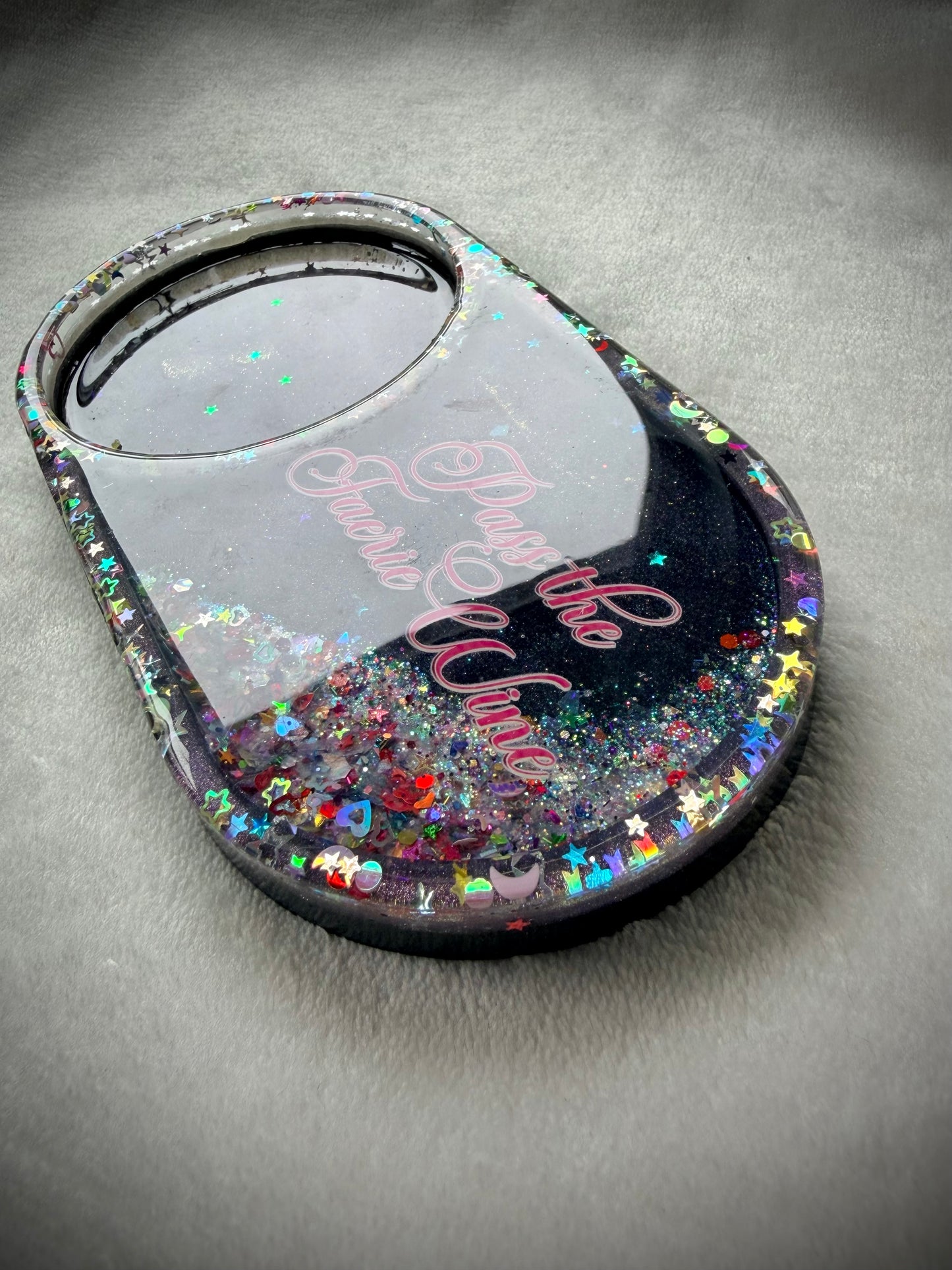*Pass the Faerie Wine XL Snow Globe Coaster