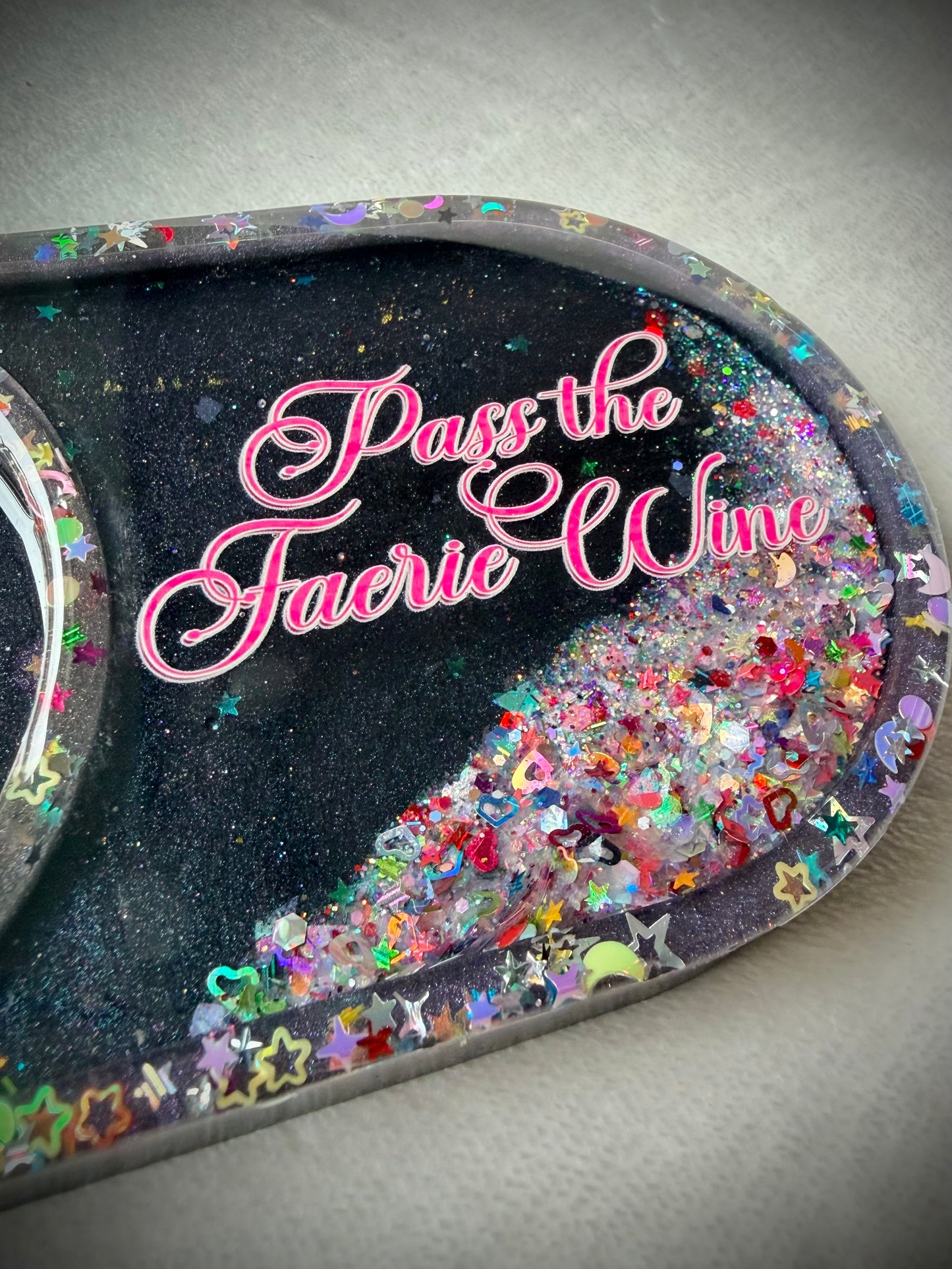 *Pass the Faerie Wine XL Snow Globe Coaster