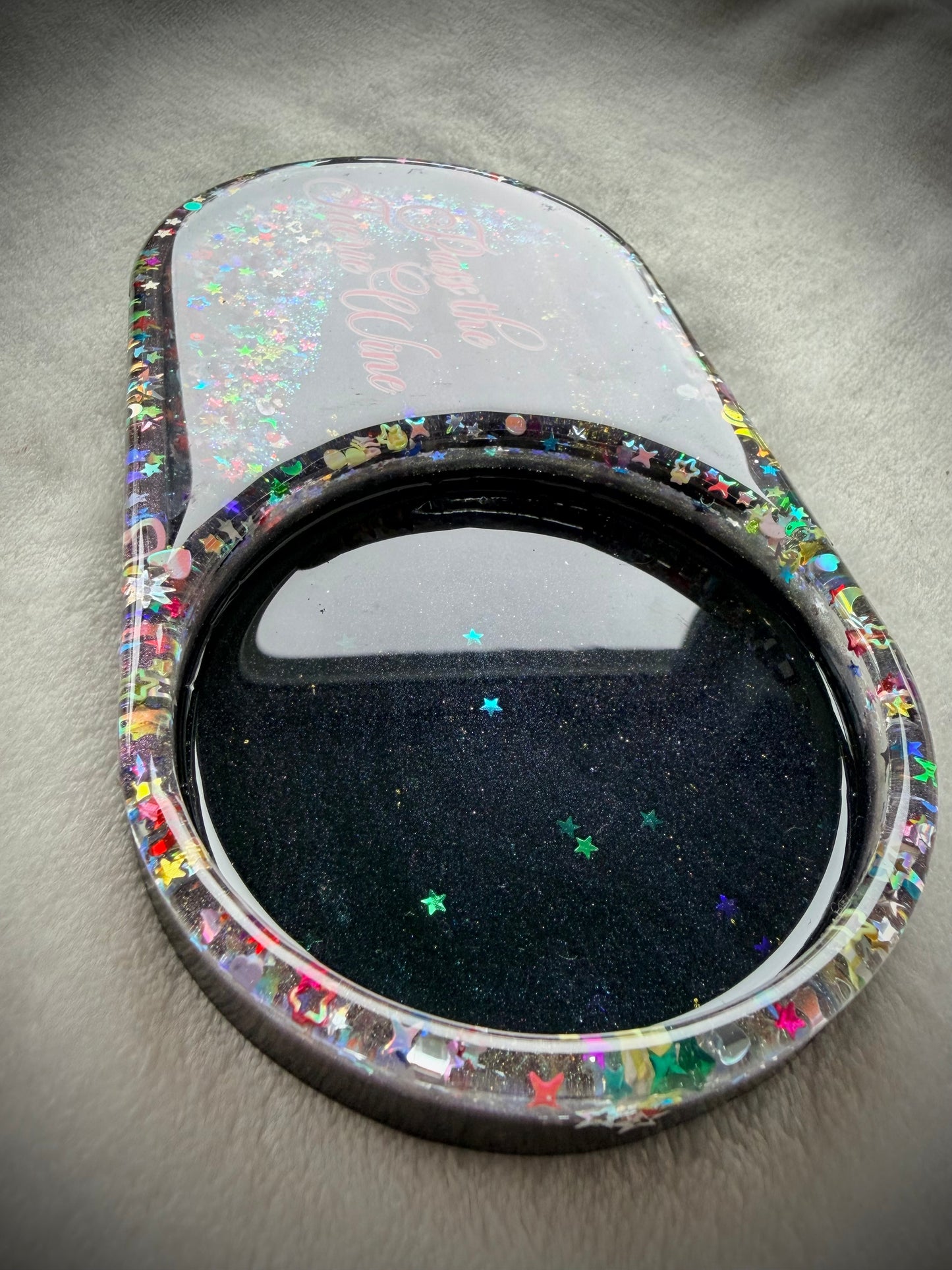 *Pass the Faerie Wine XL Snow Globe Coaster