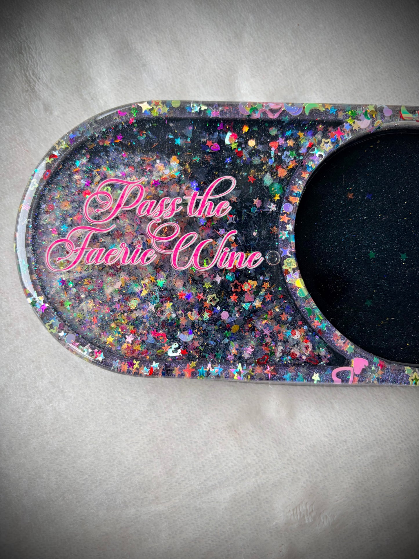 *Pass the Faerie Wine XL Snow Globe Coaster