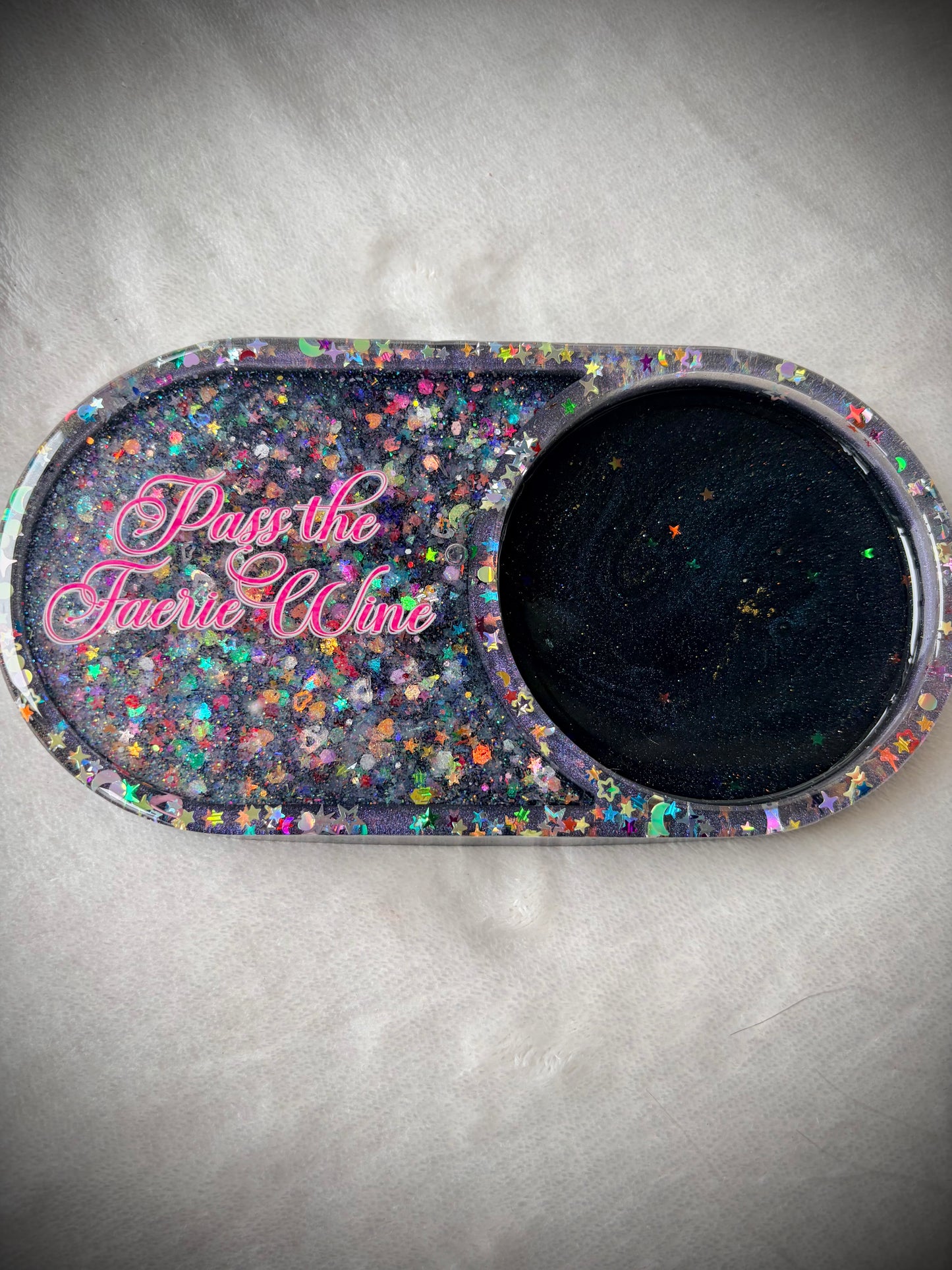 *Pass the Faerie Wine XL Snow Globe Coaster