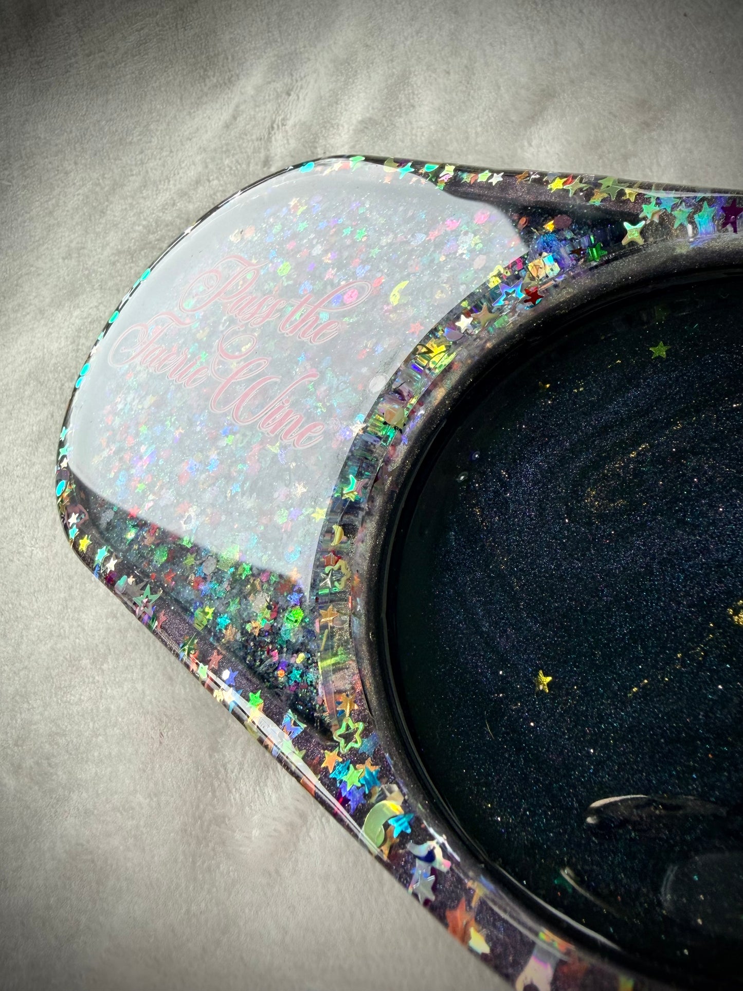 *Pass the Faerie Wine XL Snow Globe Coaster