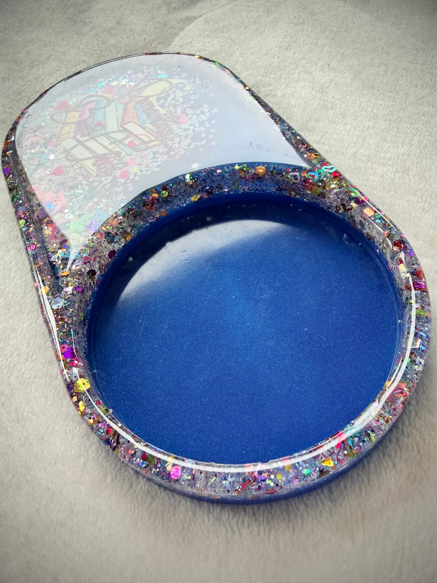 *Colorful Romantasy Book Club XL Snow Globe Coaster