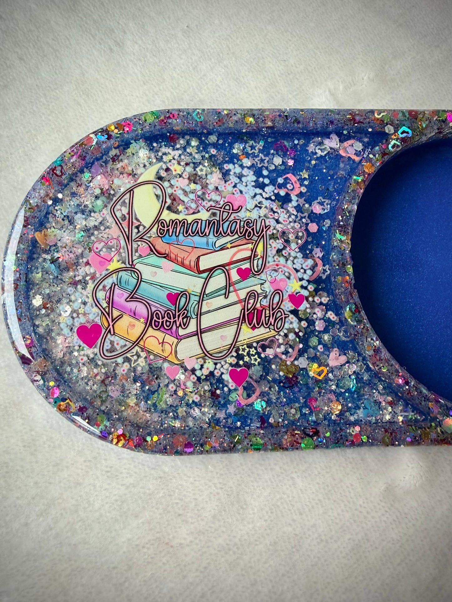 *Colorful Romantasy Book Club XL Snow Globe Coaster
